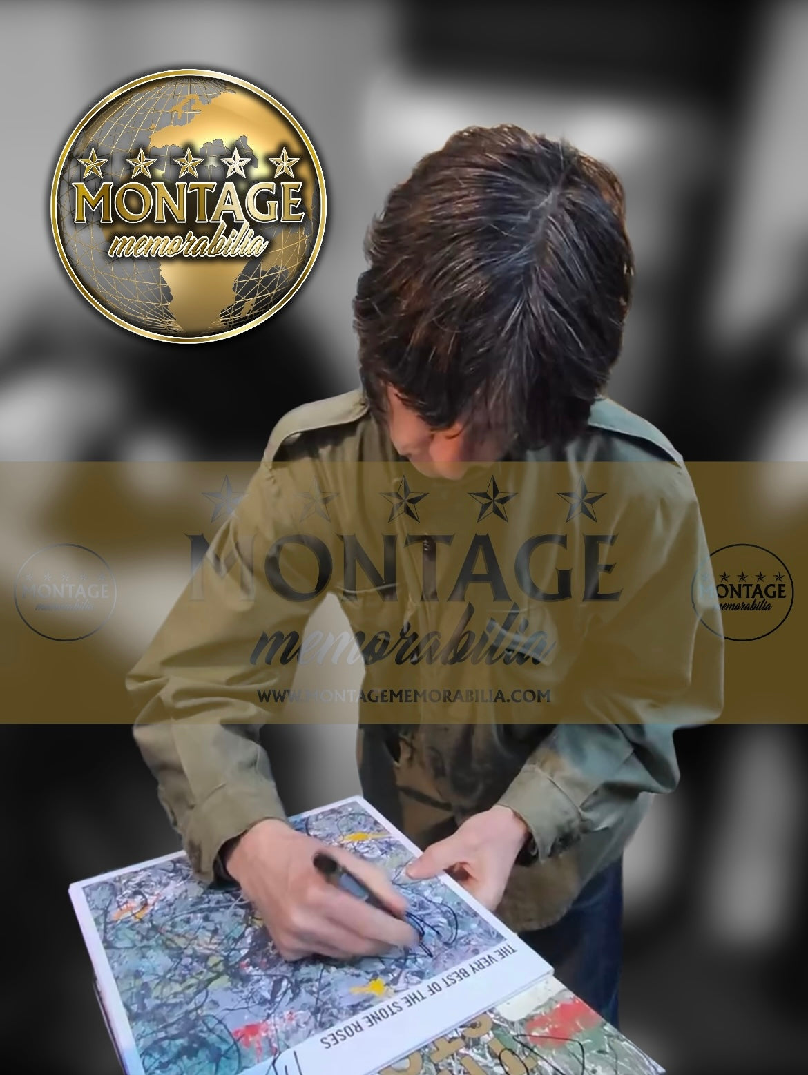 IAN BROWN & JOHN SQUIRE SIGNED THE VERY BEST OF THE STONE ROSES VINYL (ACG CERT AG17953)