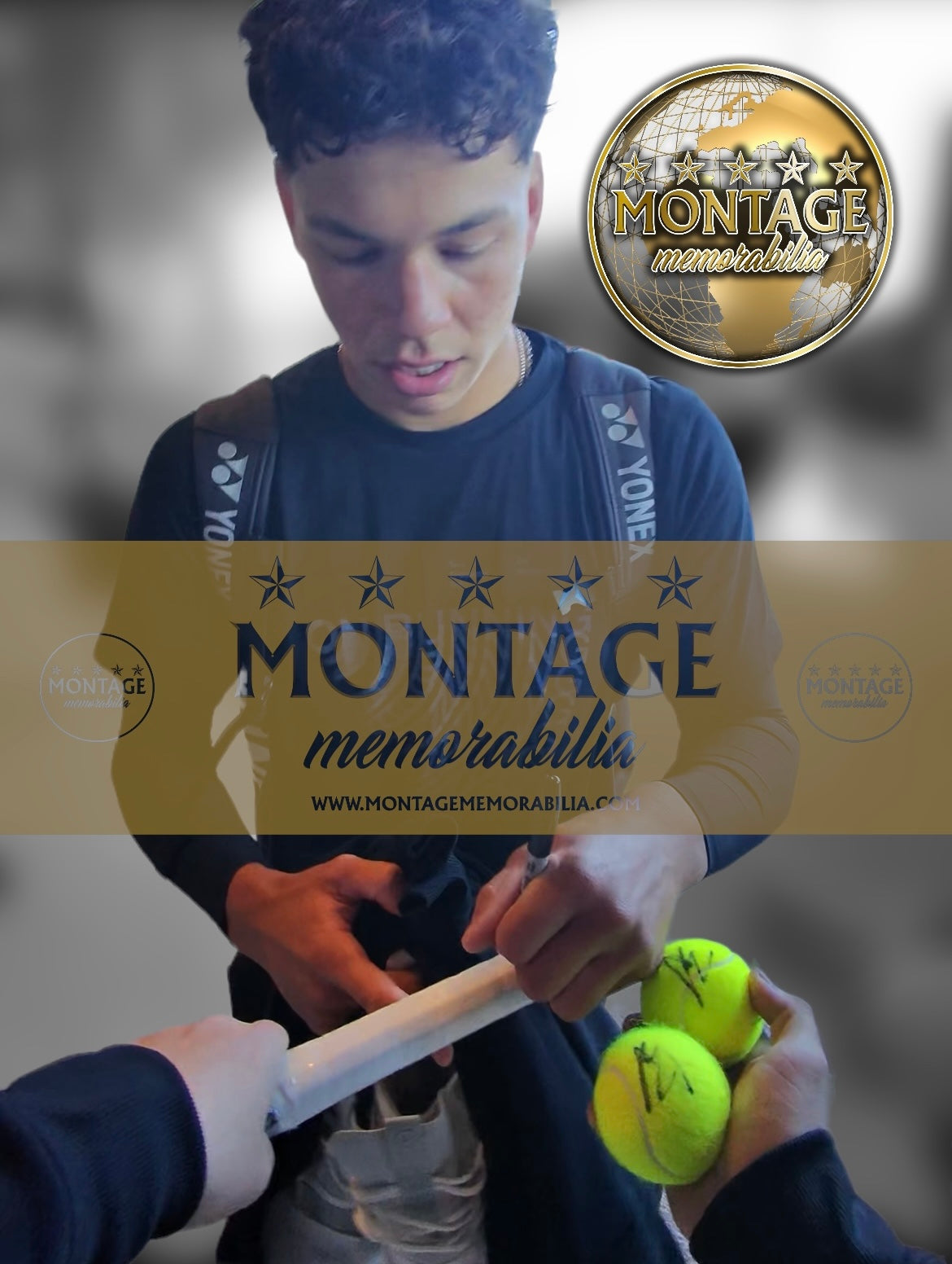 BEN SHELTON SIGNED TEAM BABOLAT TENNIS BALL (AFTAL COA)