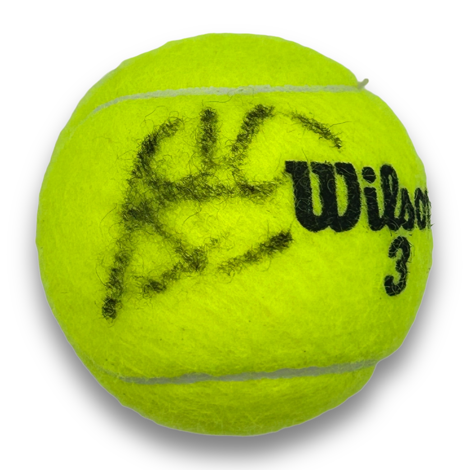ALEX DE MINAUR SIGNED WILSON 3 ROLAND GARROS TENNIS BALL (AFTAL COA)