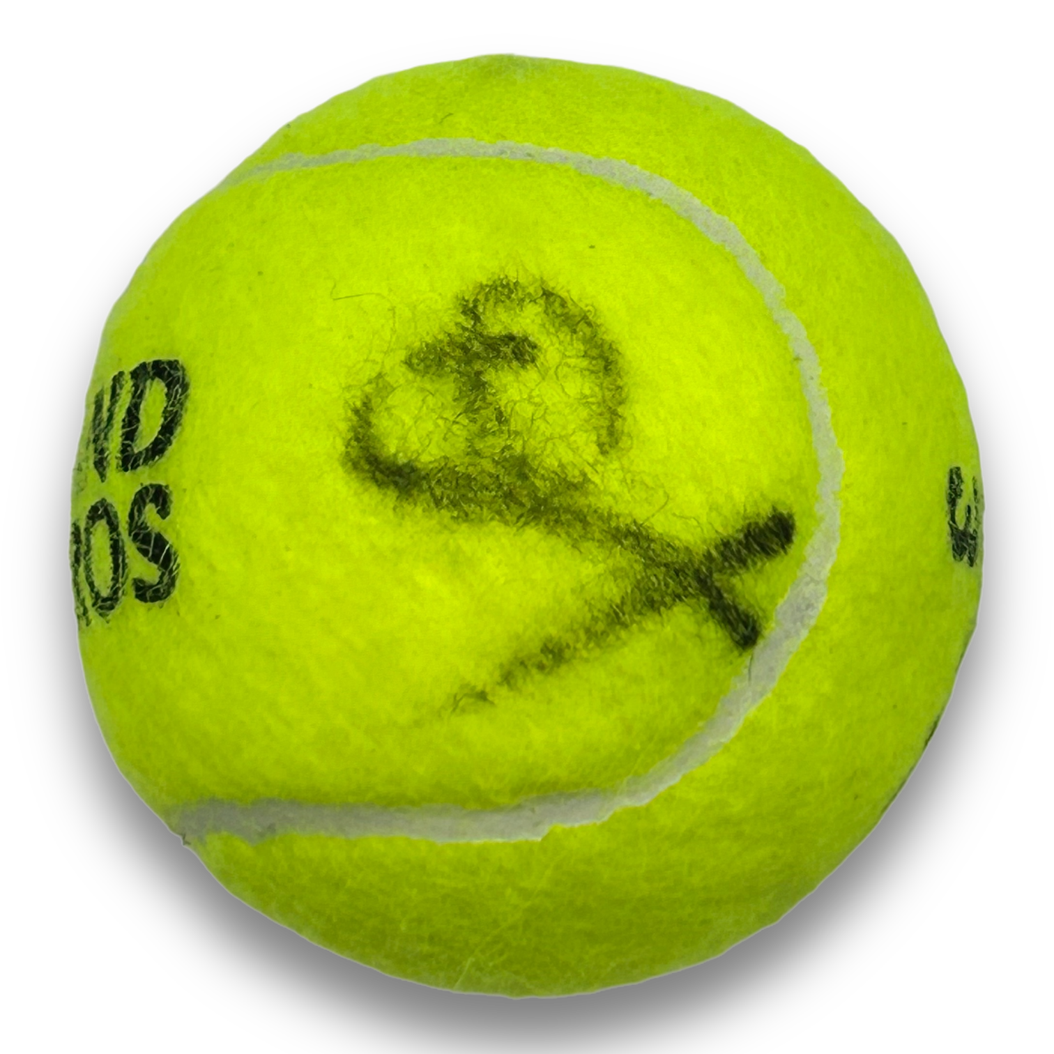 ONS JABEUR SIGNED WILSON 3 ROLAND GARROS TENNIS BALL (AFTAL COA)