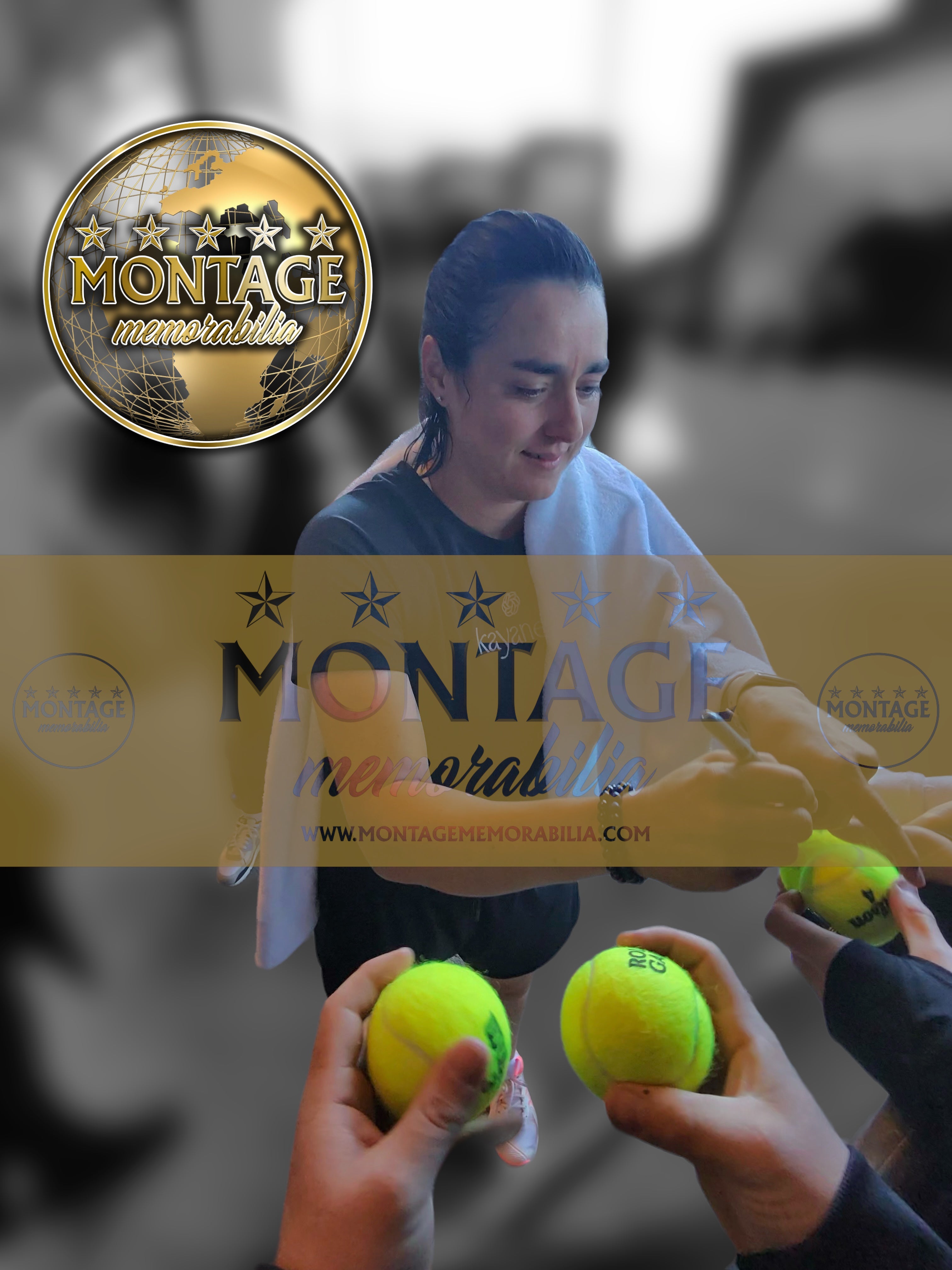 ONS JABEUR SIGNED WILSON 3 ROLAND GARROS TENNIS BALL (AFTAL COA)