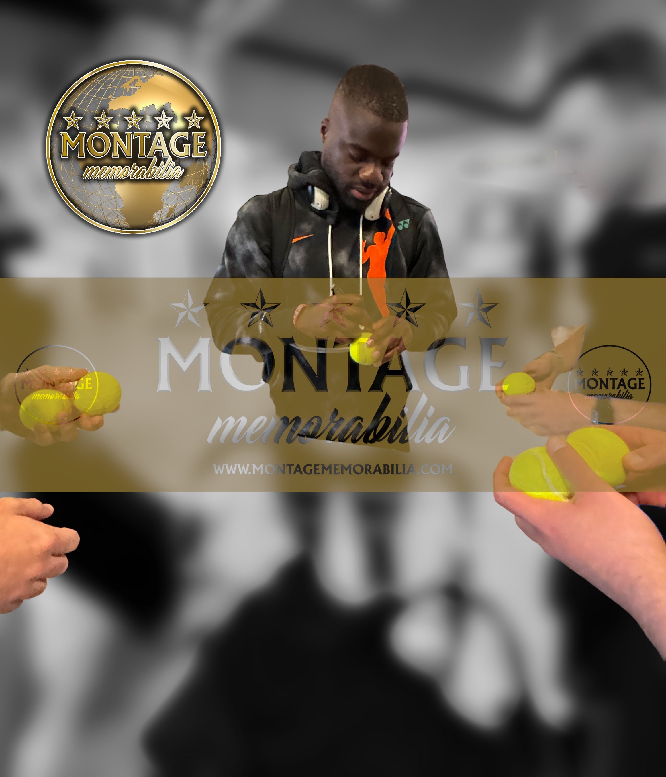 FRANCES TIAFOE SIGNED TEAM BABOLAT TENNIS BALL (AFTAL COA) 2