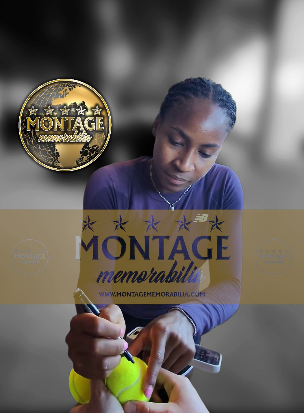 COCO GAUFF SIGNED & USED MADRID OPEN DUNLOP FORT TENNIS BALL (AFTAL COA) 2