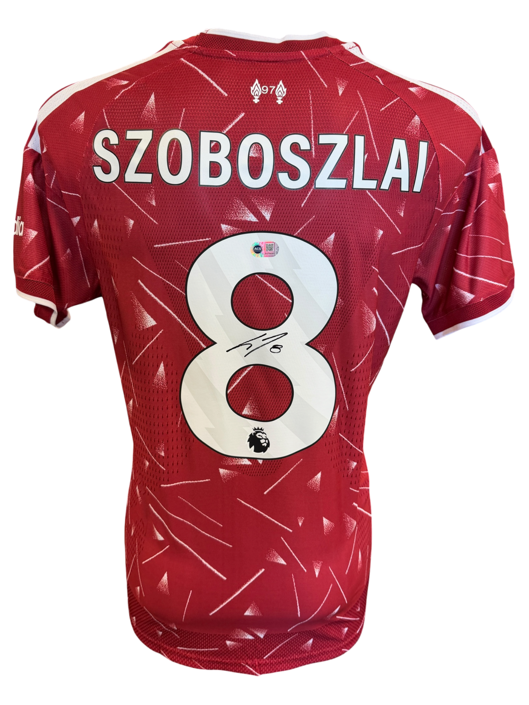 DOMINIK SZOBOSZLAI SIGNED 2026/27 LIVERPOOL FC HOME SHIRT (ACG CERT AG19193)