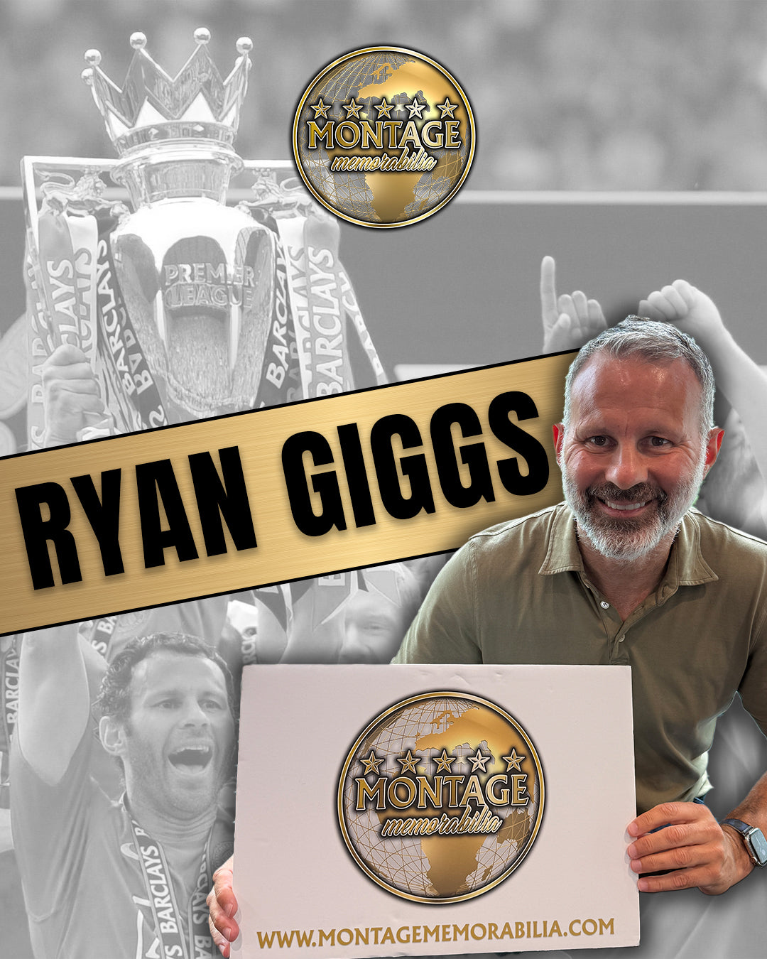 RYAN GIGGS SIGNED MANCHESTER UNITED 1994/96 HOME SHIRT (ACG CERT AG16608)