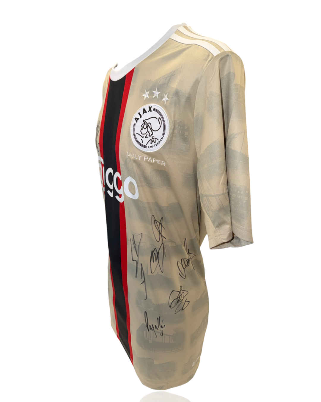 AFC AJAX SIGNED 2022/23 AWAY SQUAD SHIRT BERGWIJN, BLIND, KUDUS (ACG CERT AG17632)