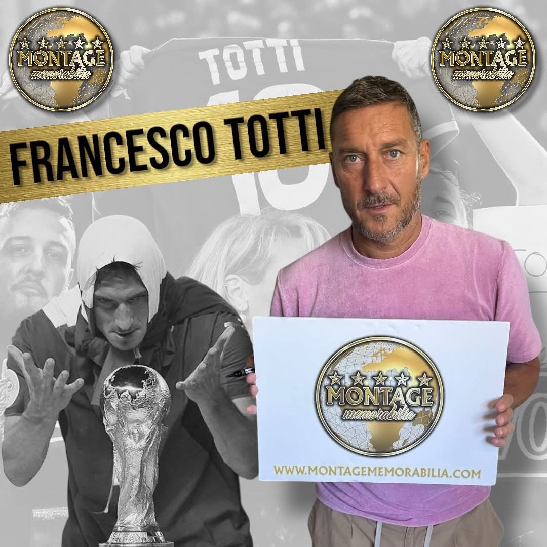 FRANCESCO TOTTI SIGNED 2006 ITALY WORLD CUP HOME SHIRT (ACG CERT AG16596)