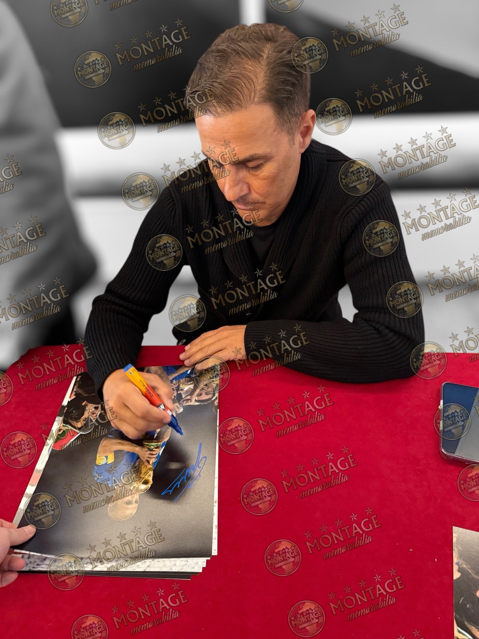 FABIO CANNAVARO SIGNED ITALY 06 WORLD CUP WINNER 14x11 PHOTO (ACG CERT AG17456)