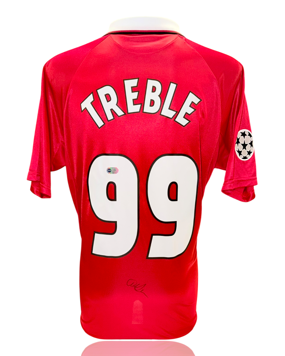 SIR ALEX FERGUSON SIGNED TREBLE 99 MANCHESTER UNITED HOME SHIRT (ACG CERT AG17741)
