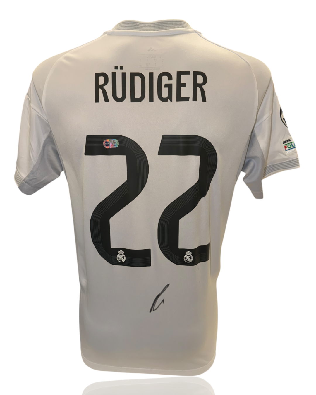 ANTONIO RUDIGER SIGNED REAL MADRID 2025/26 HOME SHIRT (ACG CERT AG17763)