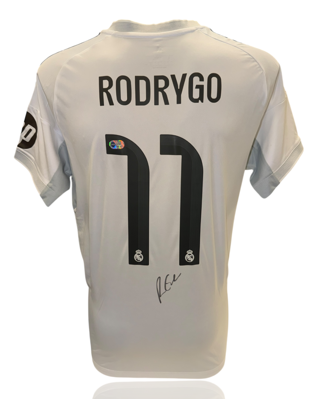 RODRYGO SIGNED REAL MADRID 2025/26 HOME SHIRT (ACG CERT AG17767)