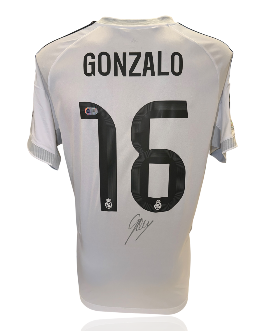 GONZALO GARCIA SIGNED REAL MADRID 2025/26 HOME SHIRT (ACG CERT AG17792)