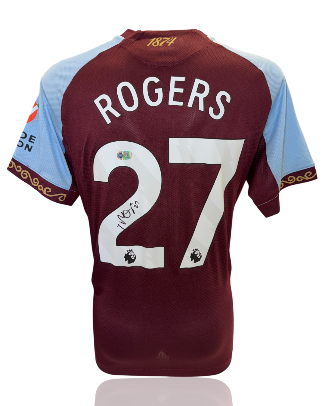 MORGAN ROGERS SIGNED 25/26 ASTON VILLA HOME SHIRT (ACG CERT AG17863)