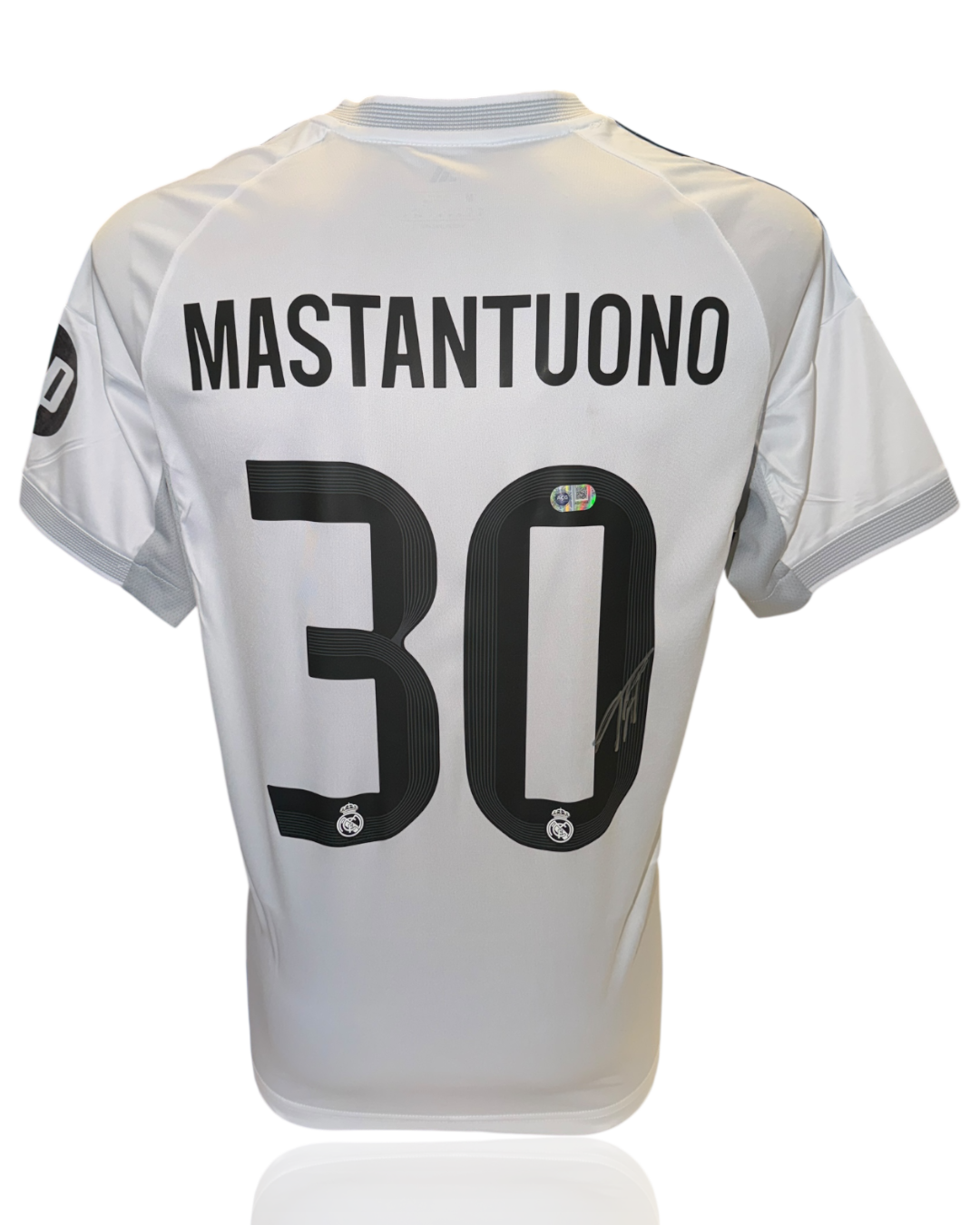 FRANCO MASTANTUONO SIGNED REAL MADRID 2025/26 HOME SHIRT (ACG CERT AG17866)
