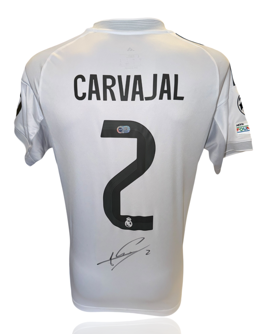 DANI CARVAJAL SIGNED REAL MADRID 2025/26 HOME SHIRT (ACG CERT AG17868)