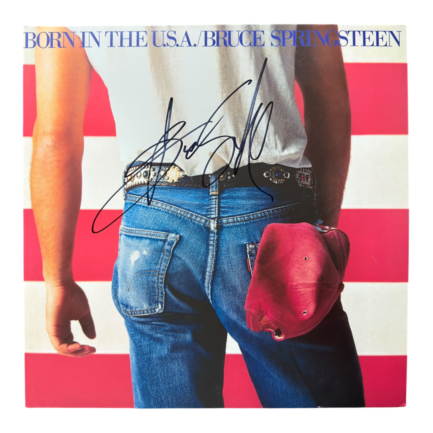 BRUCE SPRINGSTEEN SIGNED BORN IN THE USA VINYL LP (ACG CERT AG17911)