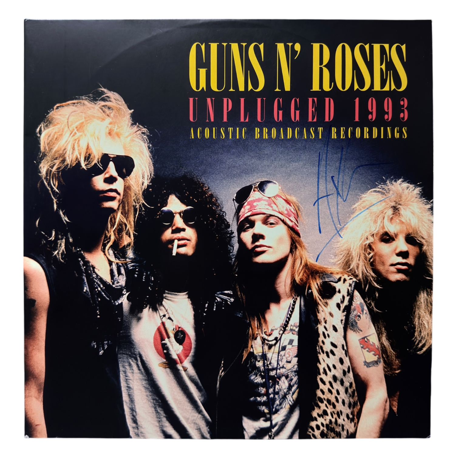 AXL ROSE GUNS N ROSES SIGNED UNPLUGGED 1993 VINYL (ACG CERT AG17926)