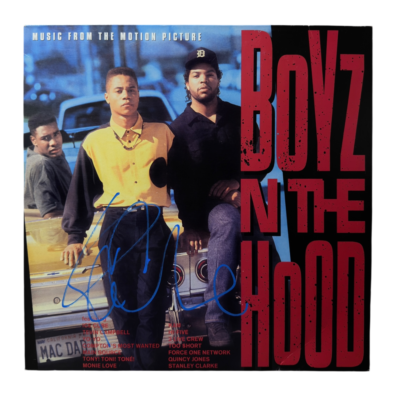 ICE CUBE SIGNED BOYZ N THE HOOD MOVIE SOUNDTRACK ALBUM VINYL LP (ACG CERT AG17930)