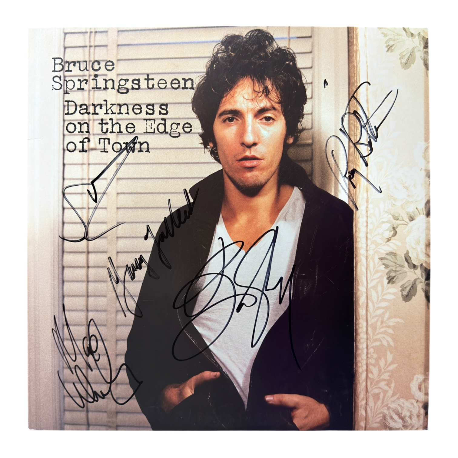 BRUCE SPRINGSTEEN & E STREET BAND SIGNED DARKNESS ON EDGE OF TOWN VINYL (ACG CERT AG17931)