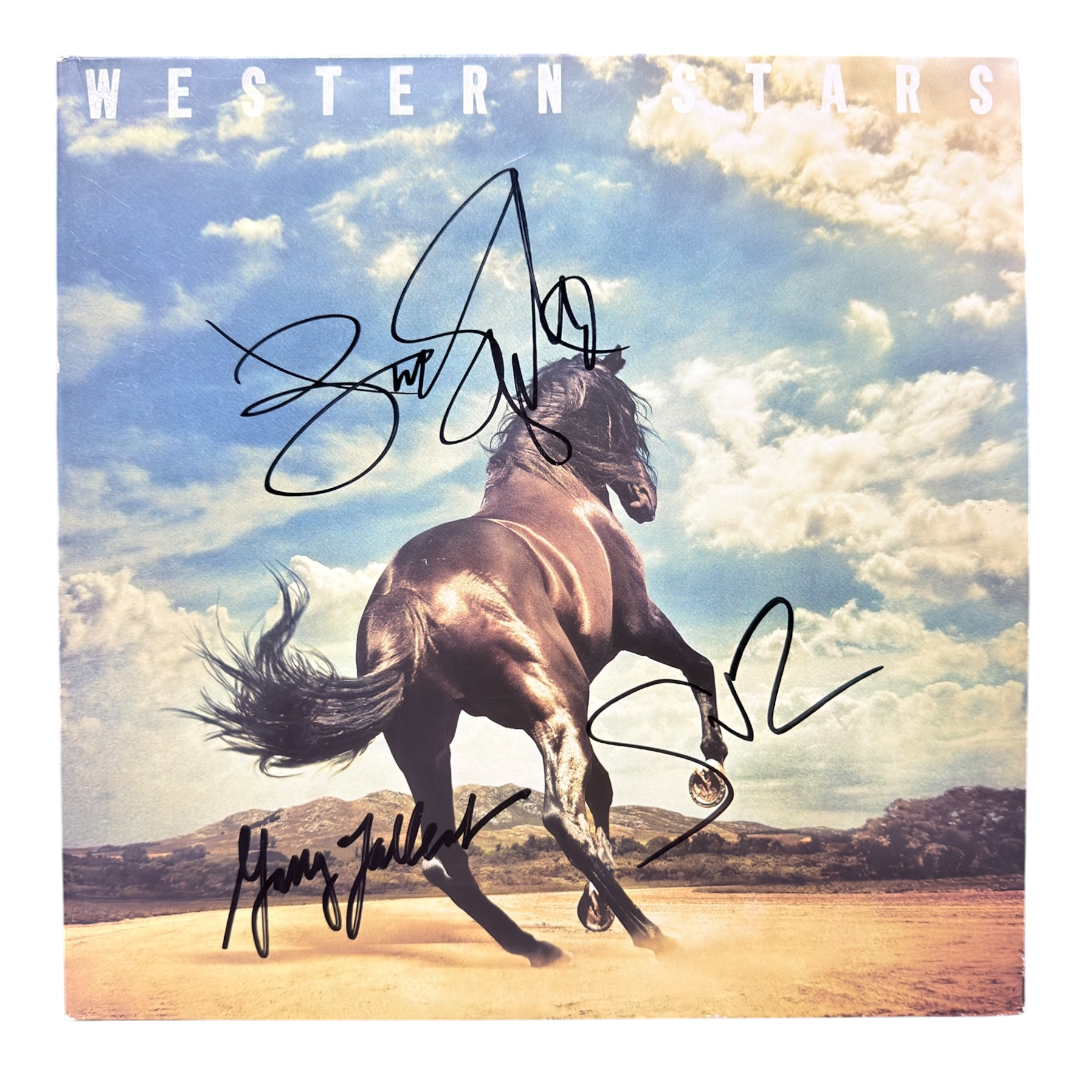 BRUCE SPRINGSTEEN & E-STREET BAND SIGNED WESTERN STARS VINYL (ACG CERT AG18031)