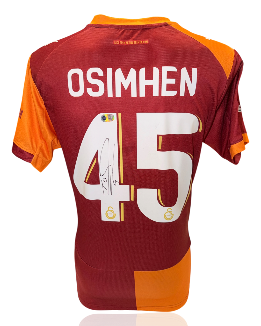 VICTOR OSIMHEN SIGNED GALATASARAY SK 25/26 HOME SHIRT (ACG CERT AG18099)