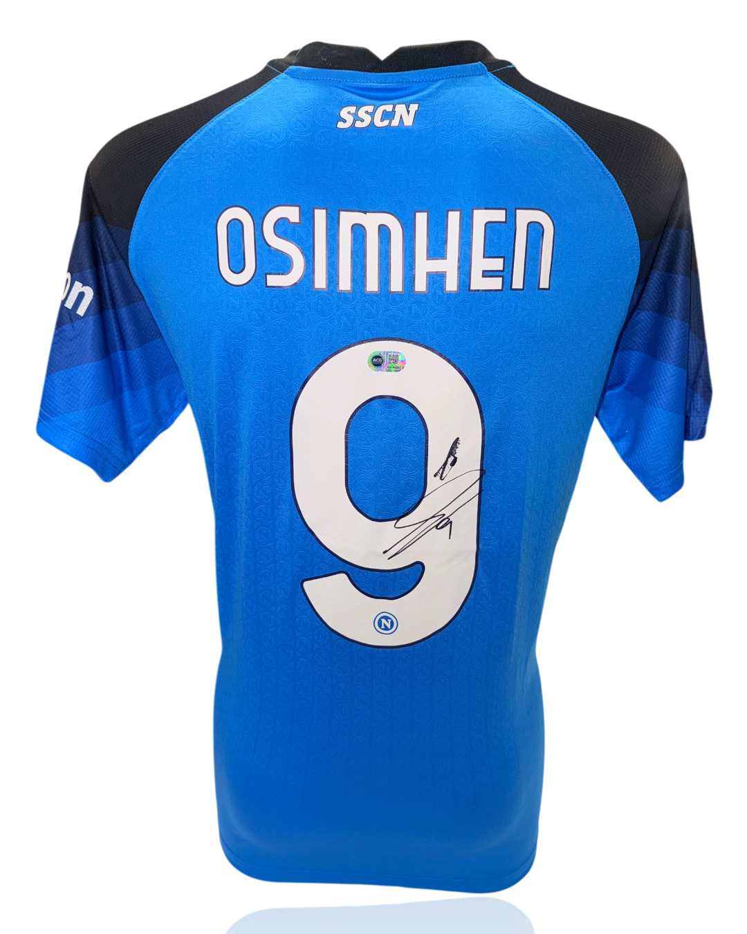VICTOR OSIMHEN SIGNED SSC NAPOLI 22/23 HOME SERIE A WINNERS SHIRT (ACG CERT AG18100)