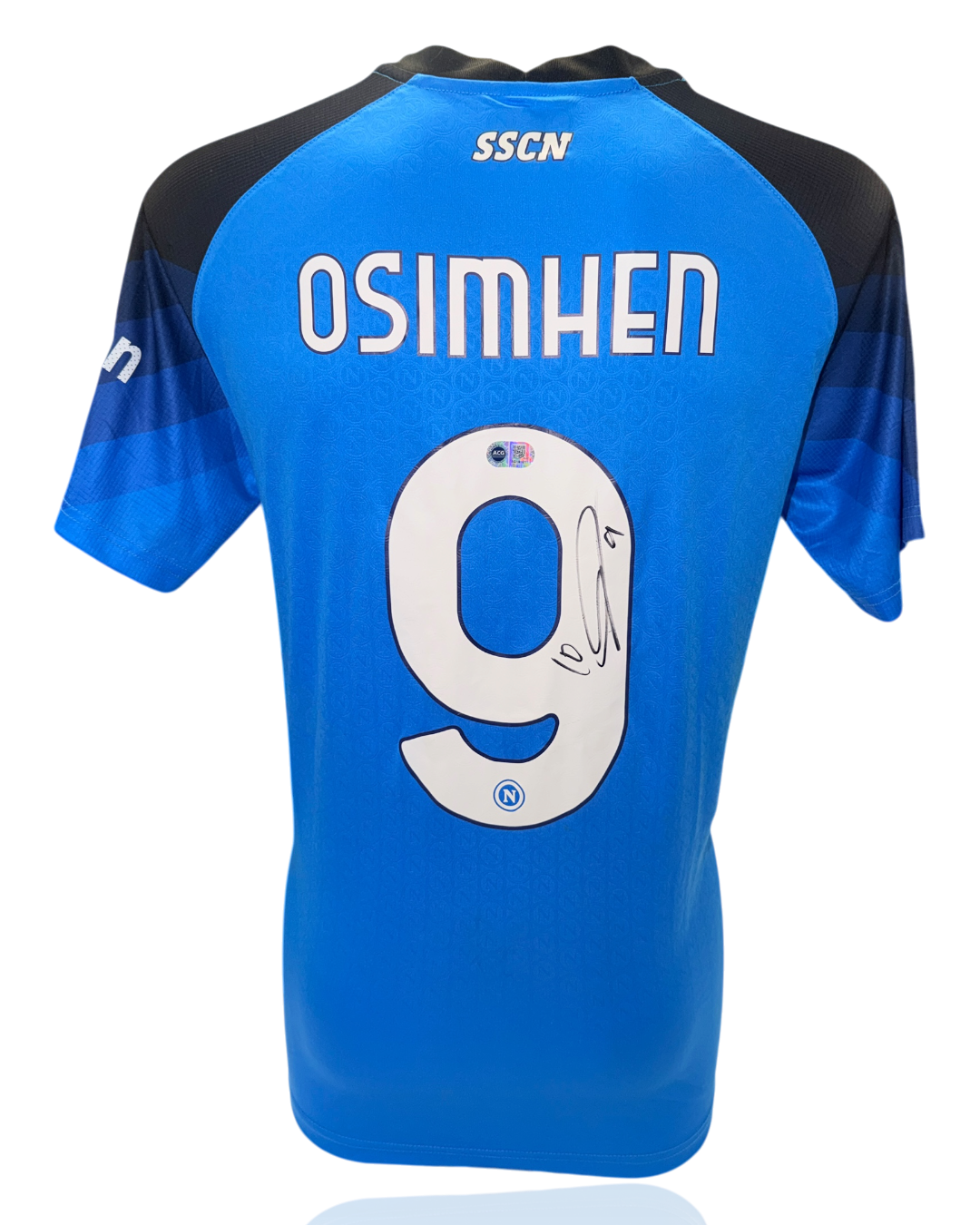 VICTOR OSIMHEN SIGNED SSC NAPOLI 22/23 HOME SERIE A WINNERS SHIRT (ACG CERT AG18101)