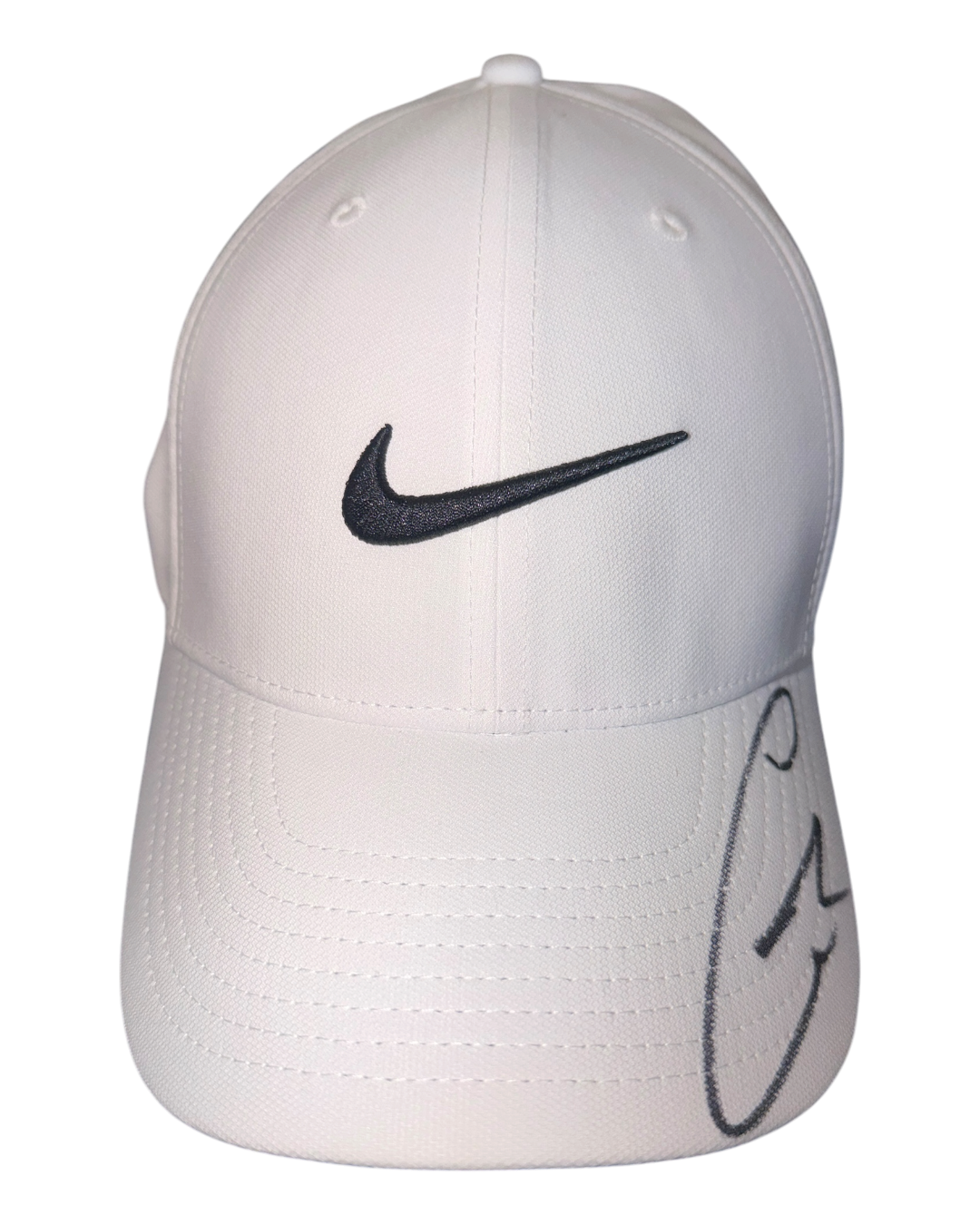 CARLOS ALCARAZ SIGNED WHITE NIKE TENNIS CAP WIMBLEDON (ACG CERT AG17611)