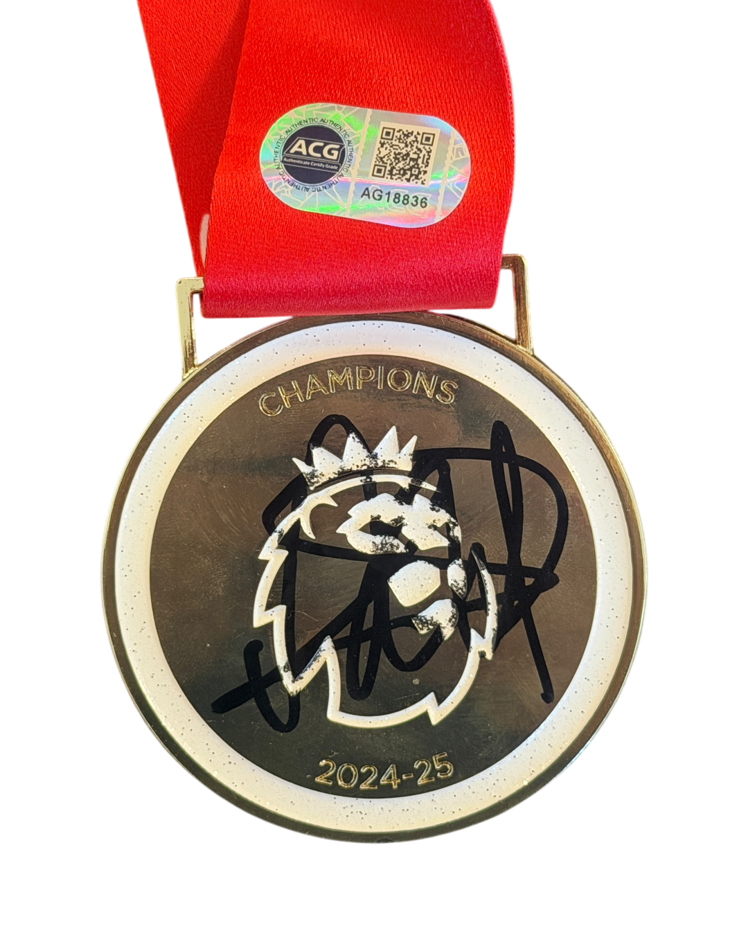 ARNE SLOT SIGNED LIVERPOOL 2024/25 LEAGUE WINNING MEDAL (ACG CERT AG18836)