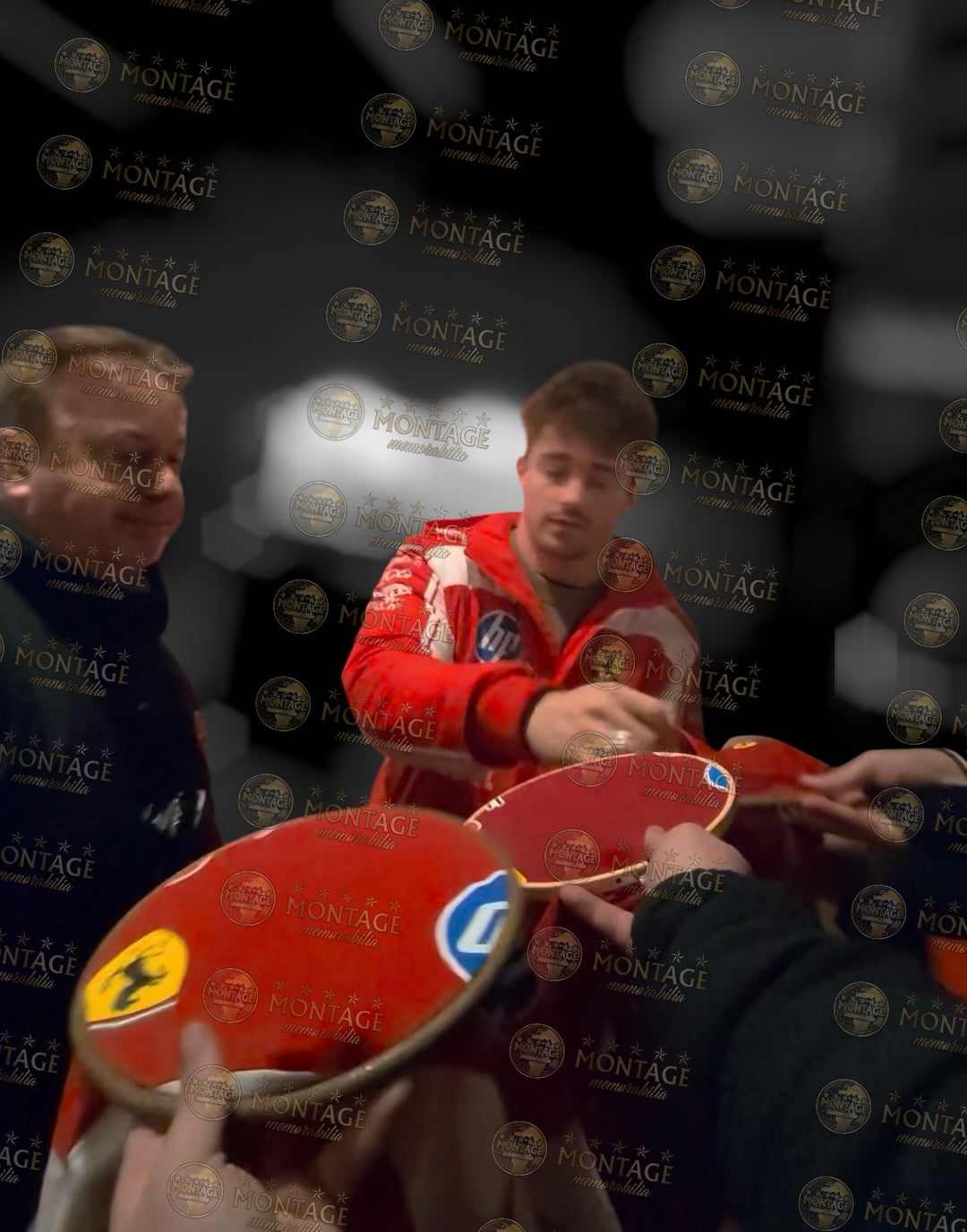 CHARLES LECLERC SIGNED FERRARI PUMA 2025 FORMULA 1 T-SHIRT (ACG CERT AG17771)