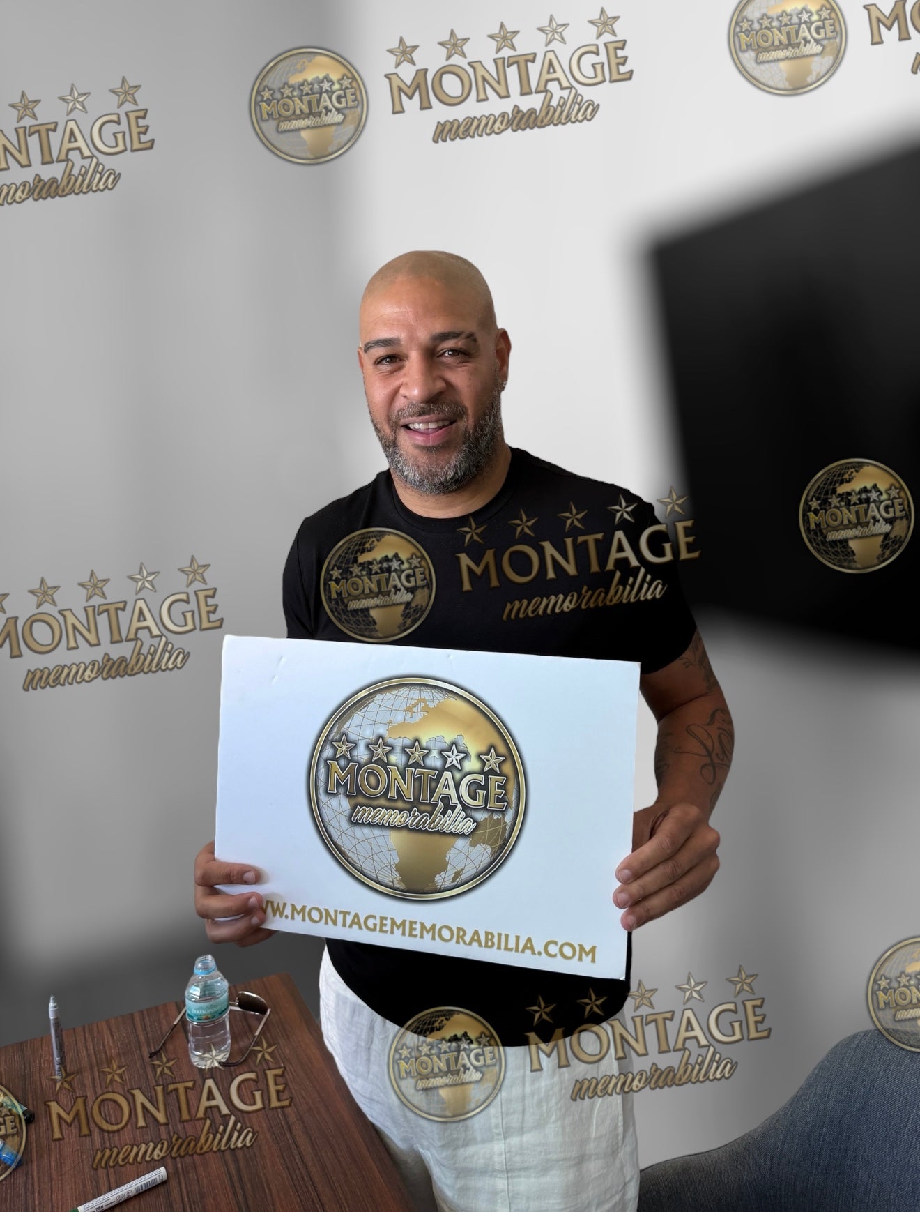 ADRIANO SIGNED INTER MILAN LEGEND 14x11 PHOTO (ACG CERT AG17320)