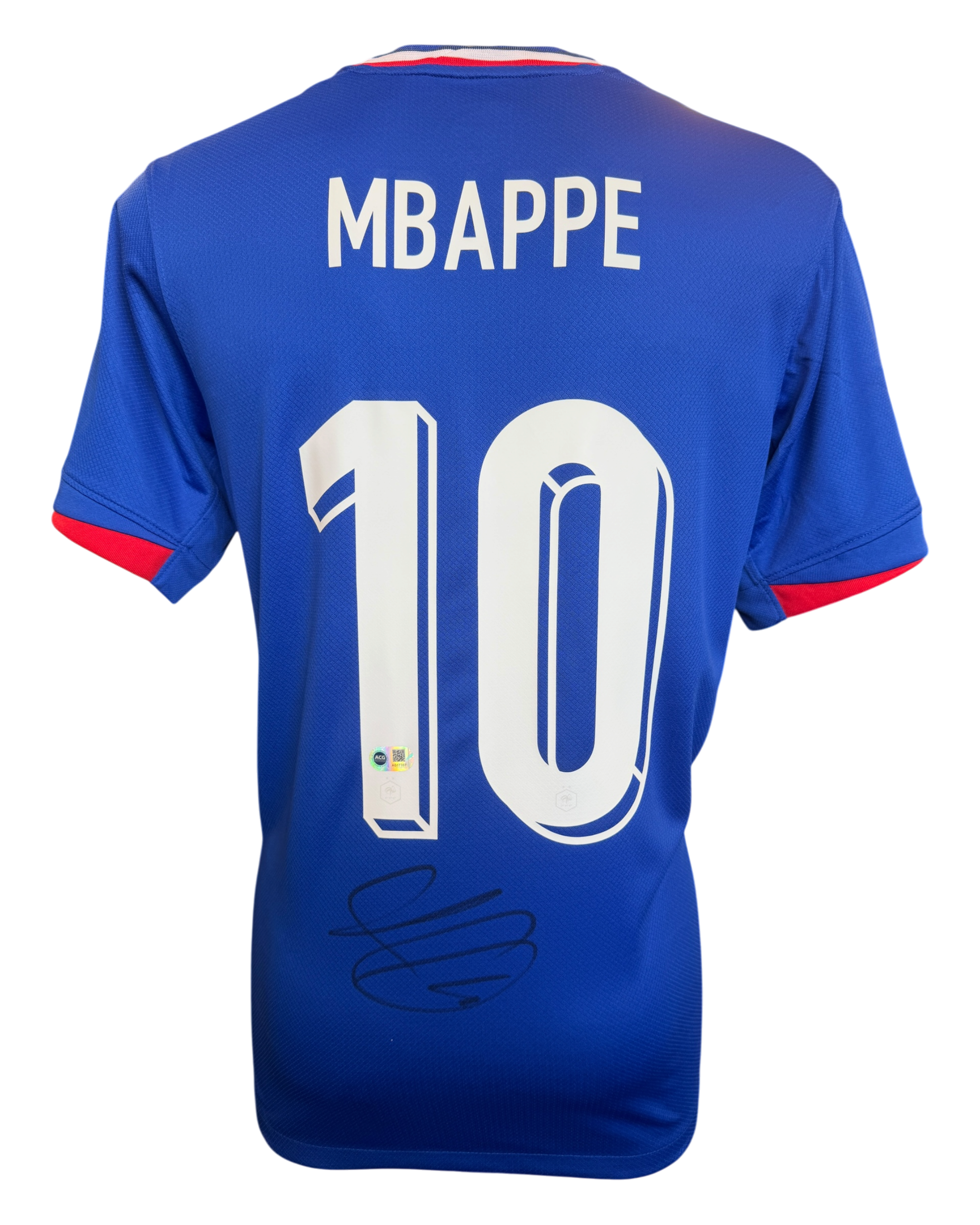 KYLIAN MBAPPE SIGNED 2024/26 FRANCE HOME SHIRT (ACG CERT AG17337)