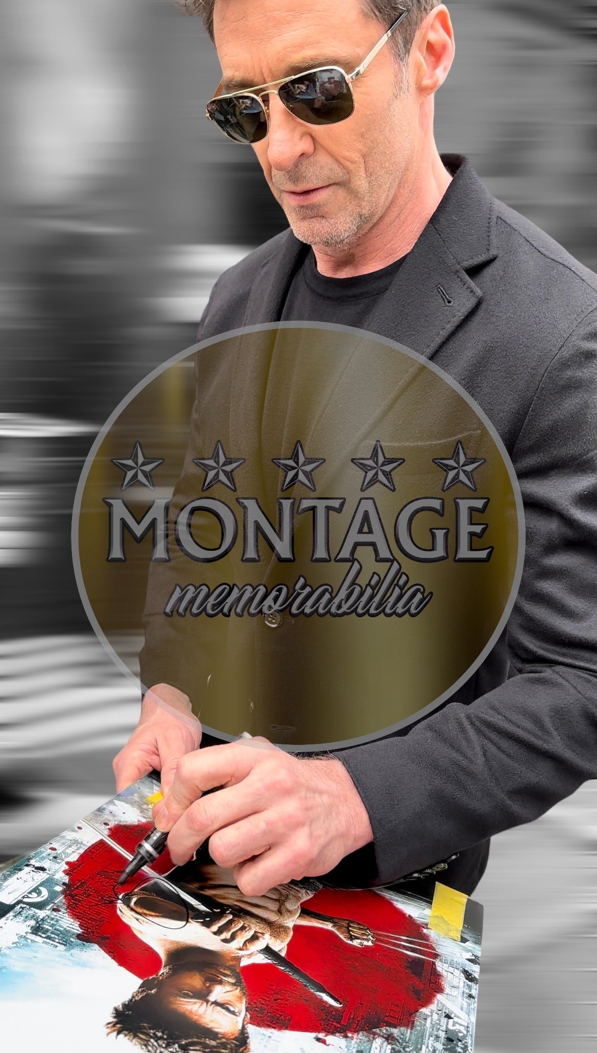 HUGH JACKMAN SIGNED 14X11 WOLVERINE PHOTO (ACG CERT AG16754)