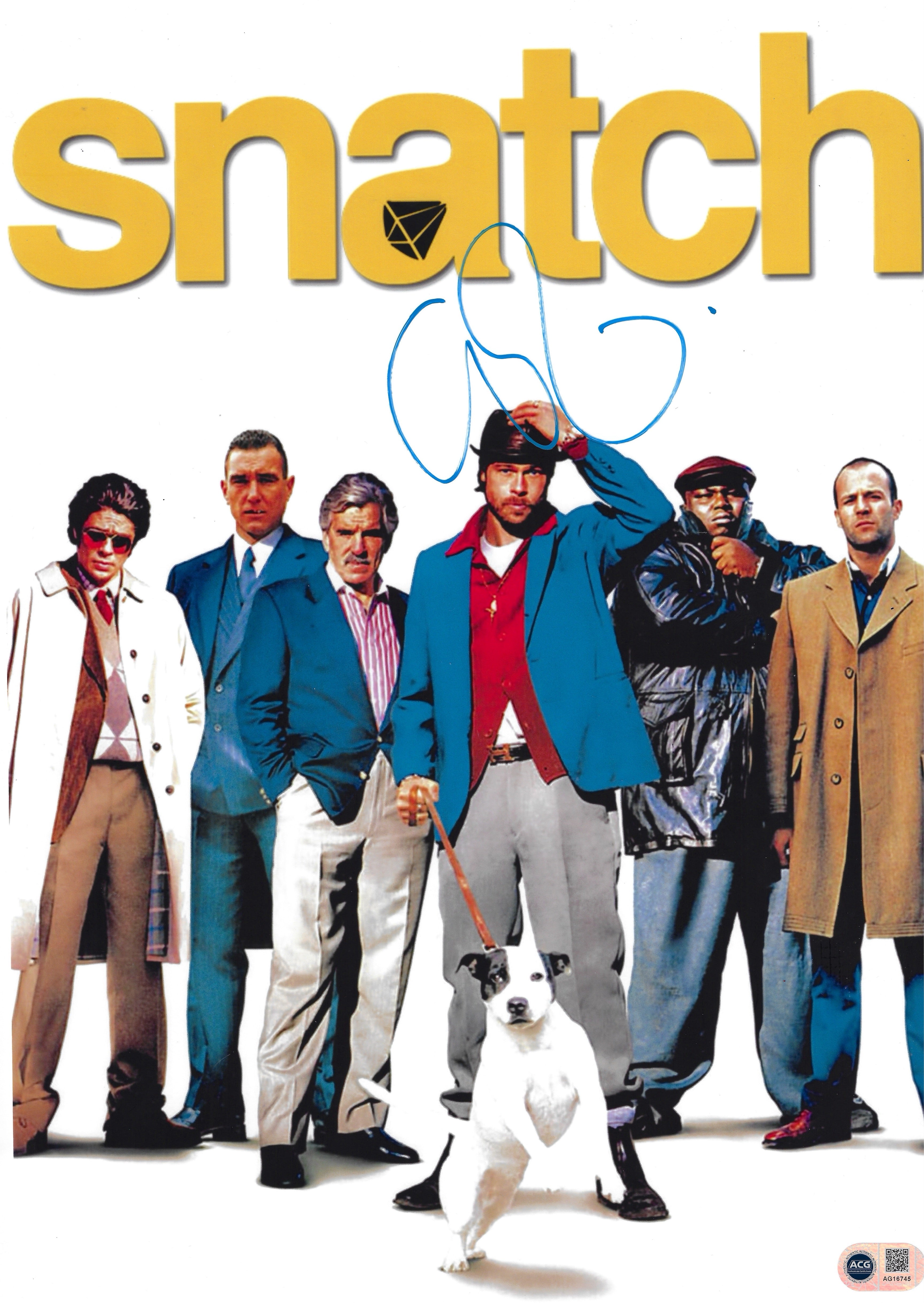 GUY RITCHIE SIGNED 16x12 SNATCH MOVIE POSTER PHOTO (ACG CERT AG16745)