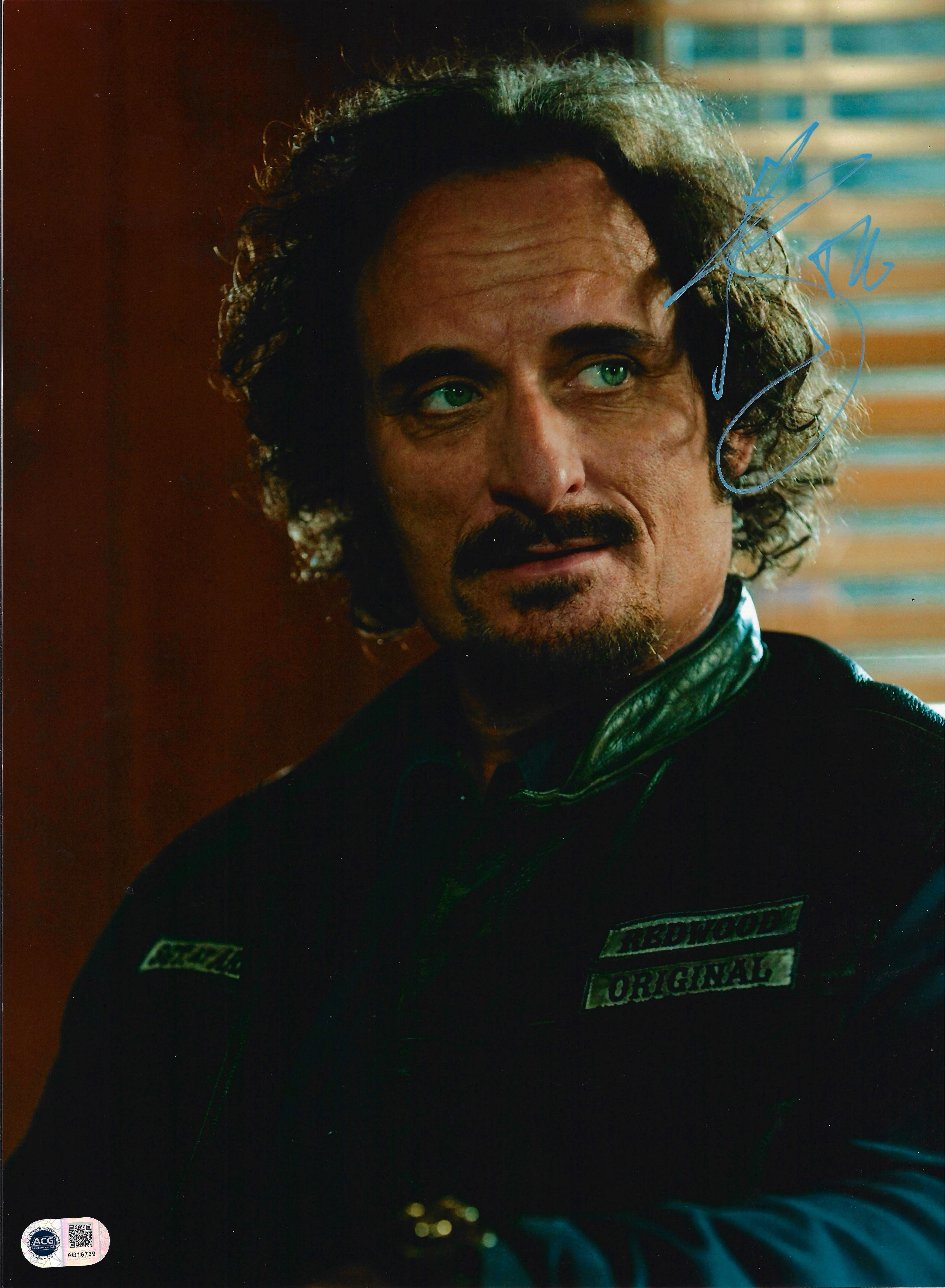 KIM COATES SIGNED SONS OF ANARCHY TIG 16x12 PHOTO (ACG CERT AG16739)