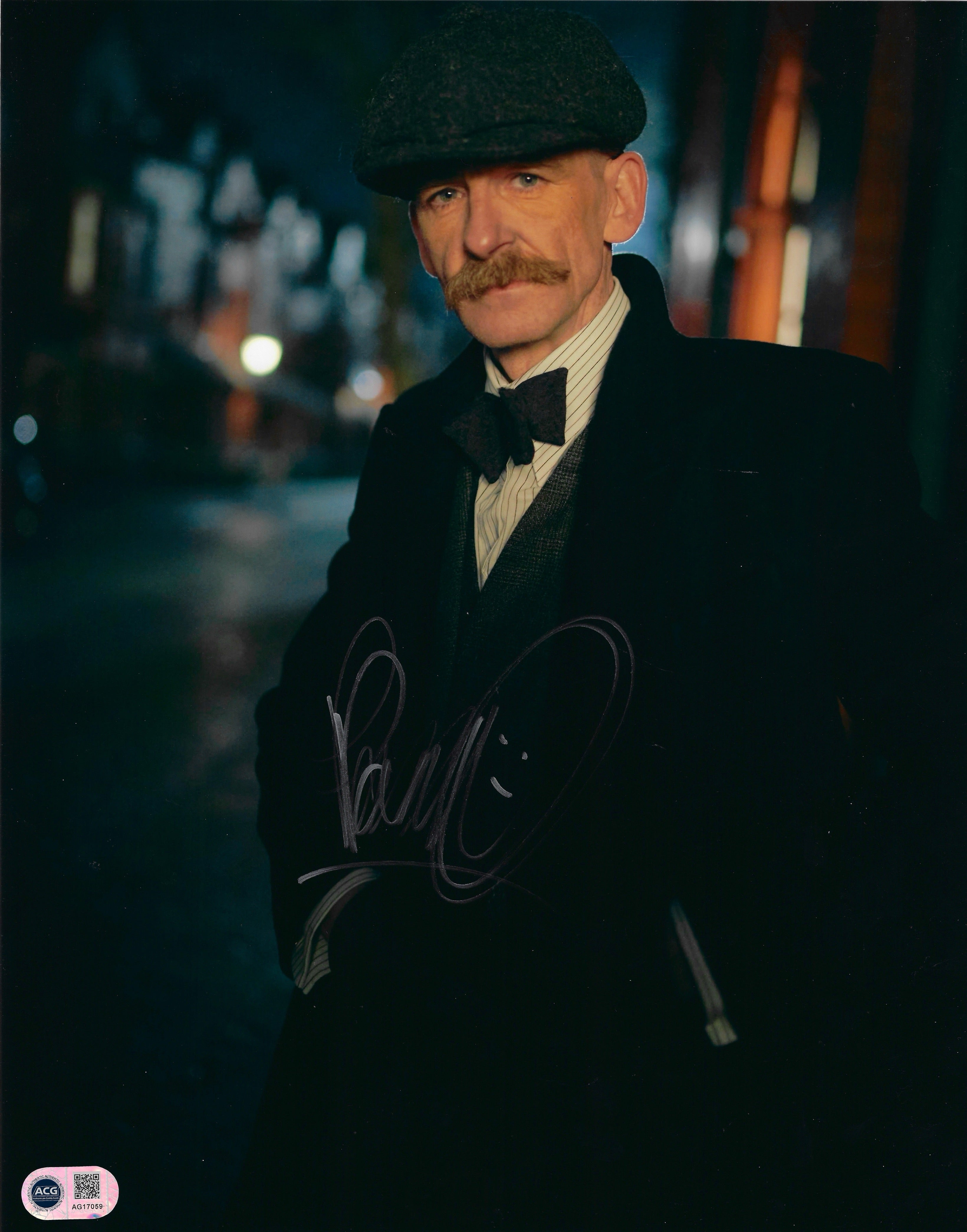 PAUL ANDERSON ARTHUR SHELBY SIGNED 14x11 PEAKY BLINDERS PHOTO (ACG CERT AG17059)