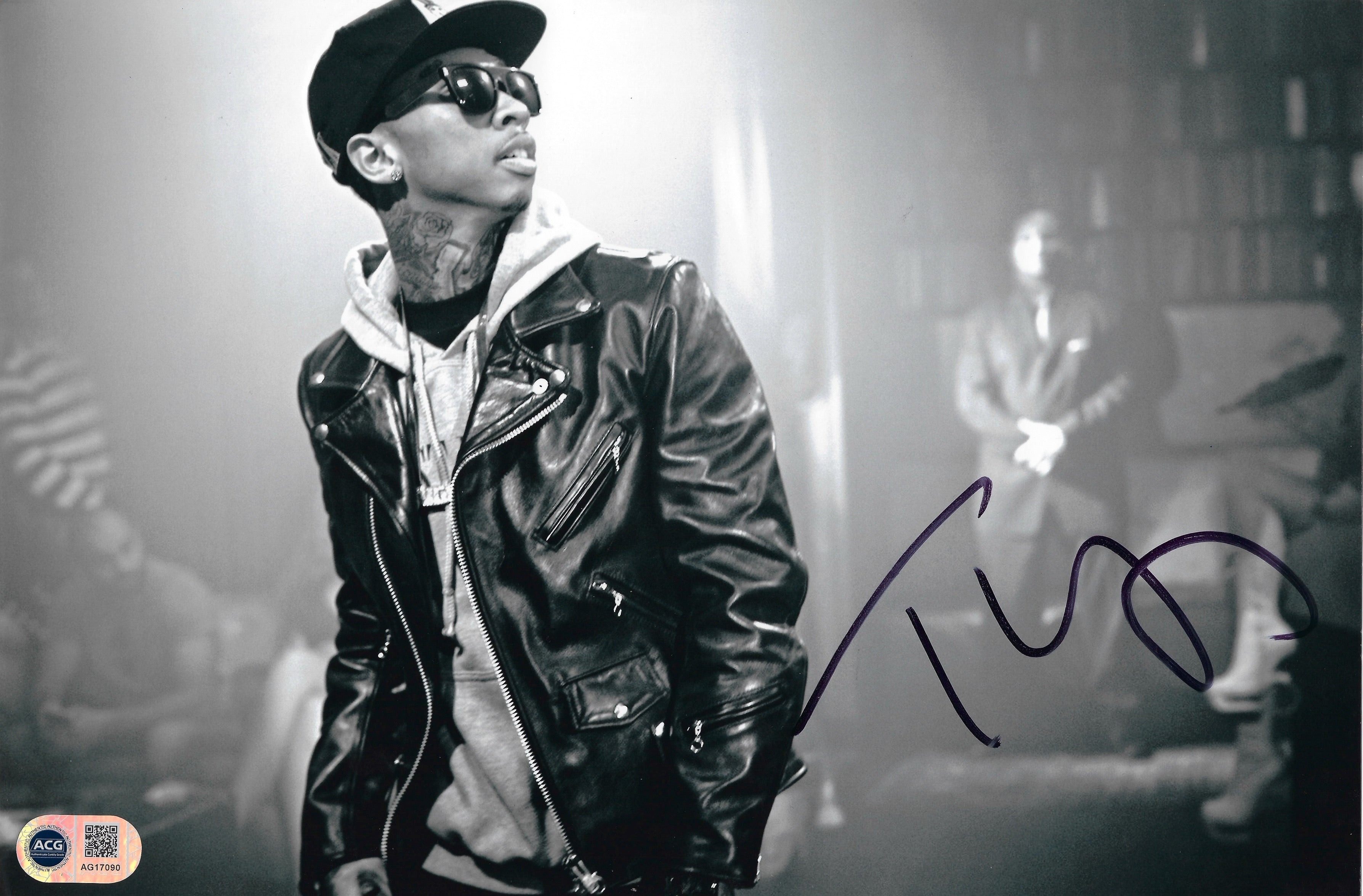 TYGA SIGNED RAPPER YOUNG MONEY 12x8 PHOTO (ACG CERT AG17090)