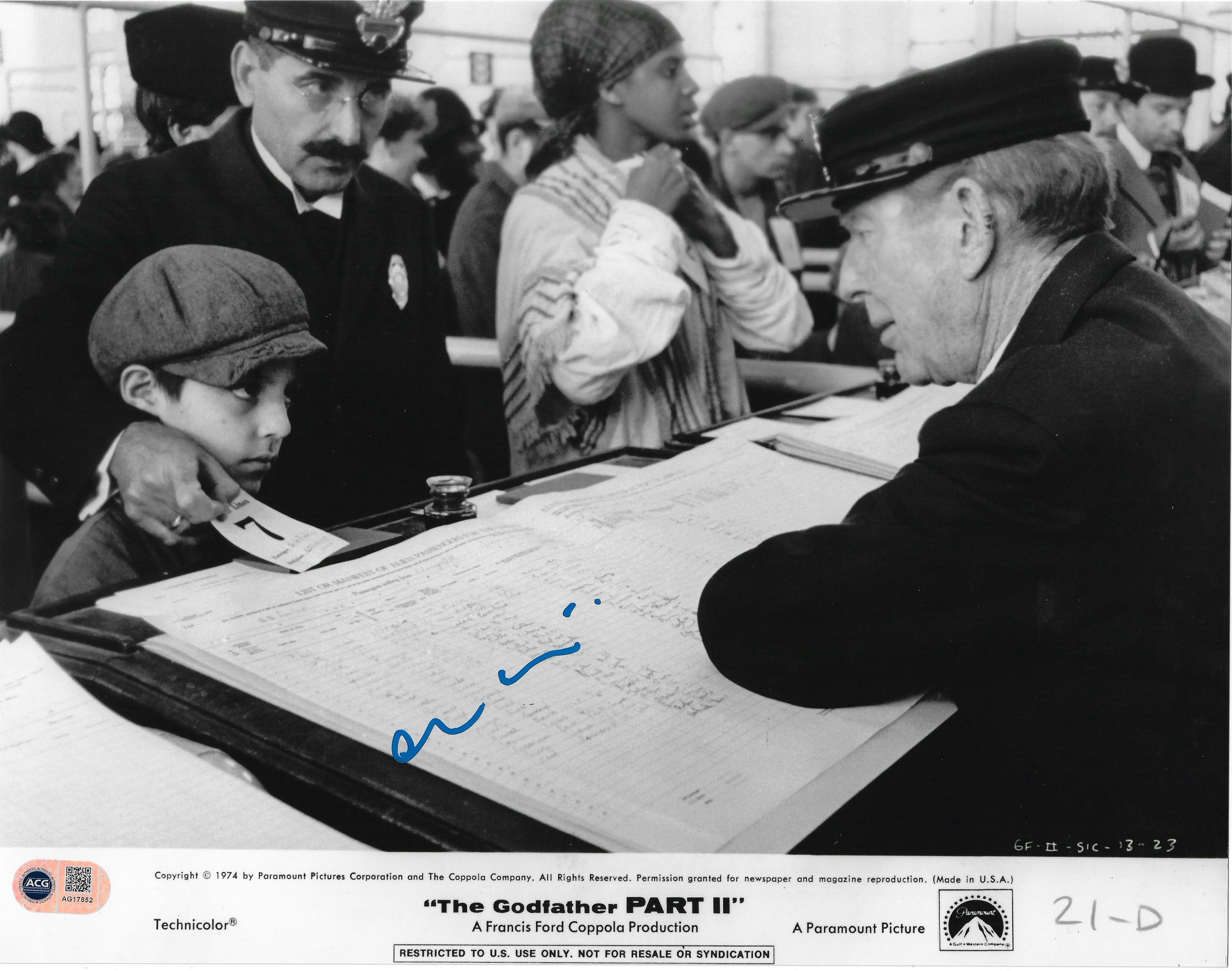 ORESTE BALDINI SIGNED THE GODFATHER 2 VITO ANDOLINI 14x11 PHOTO (ACG CERT AG17852)