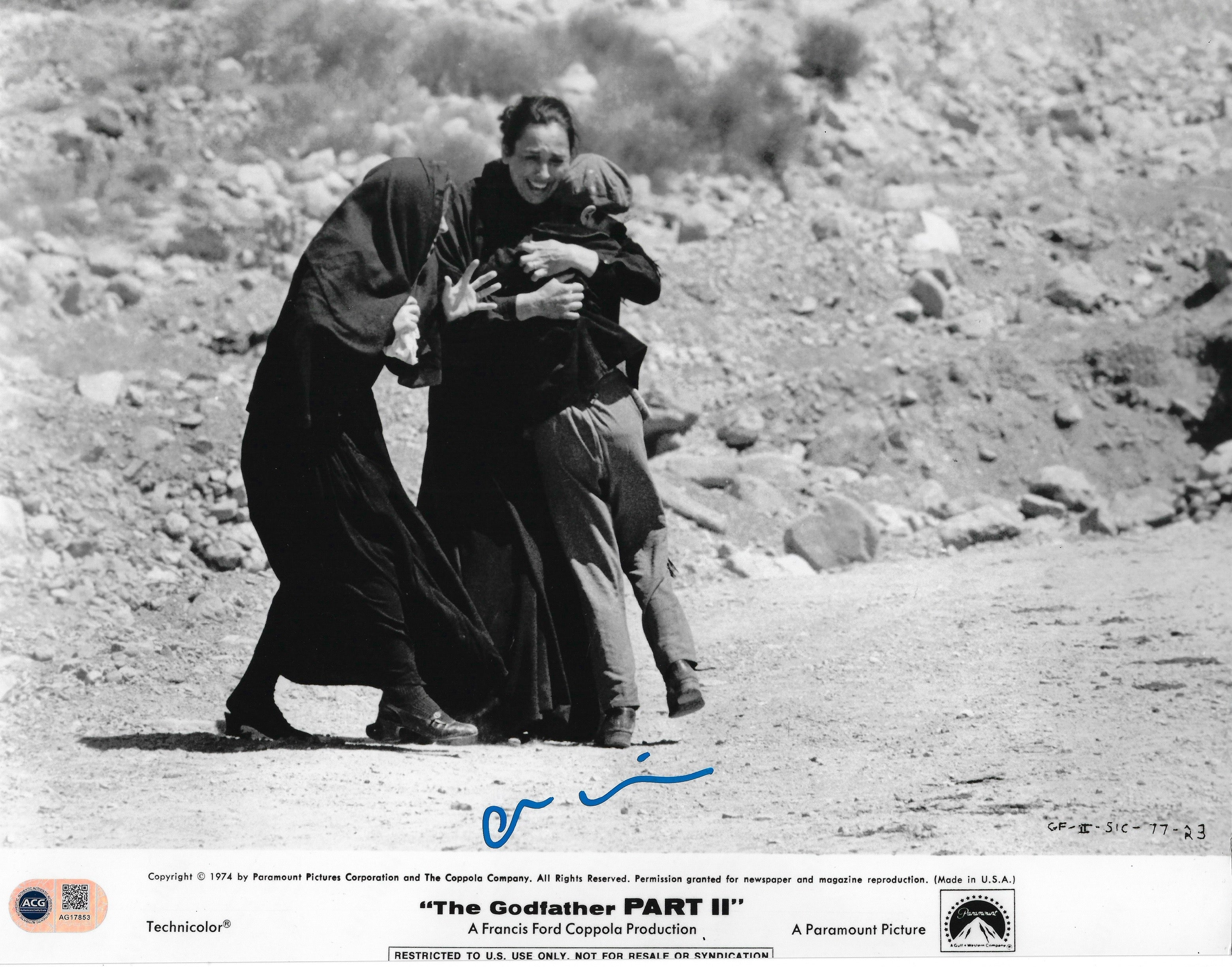 ORESTE BALDINI SIGNED THE GODFATHER 2 VITO ANDOLINI 14x11 PHOTO (ACG CERT AG17853)