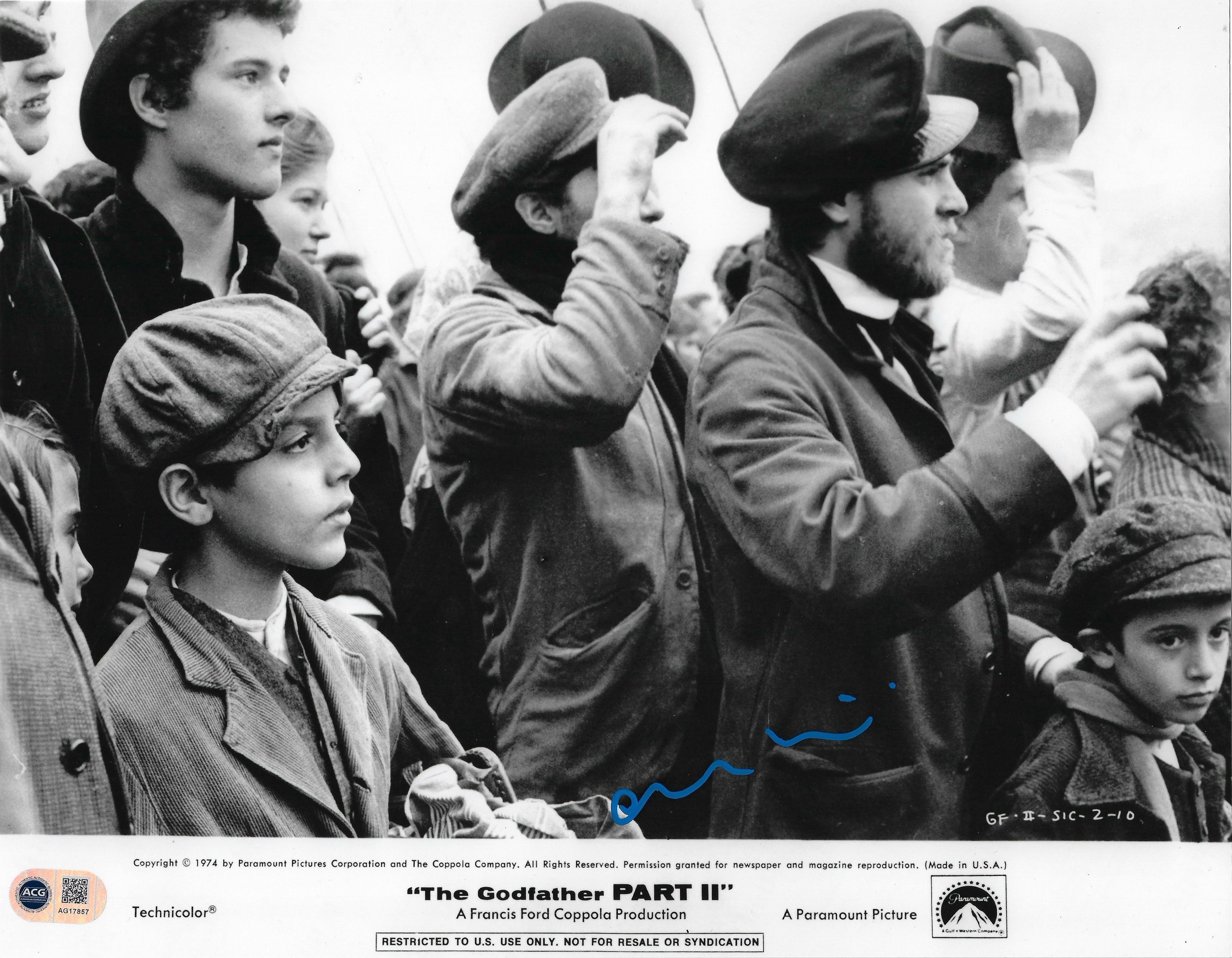 ORESTE BALDINI SIGNED THE GODFATHER 2 VITO ANDOLINI 14x11 PHOTO (ACG CERT AG17857)