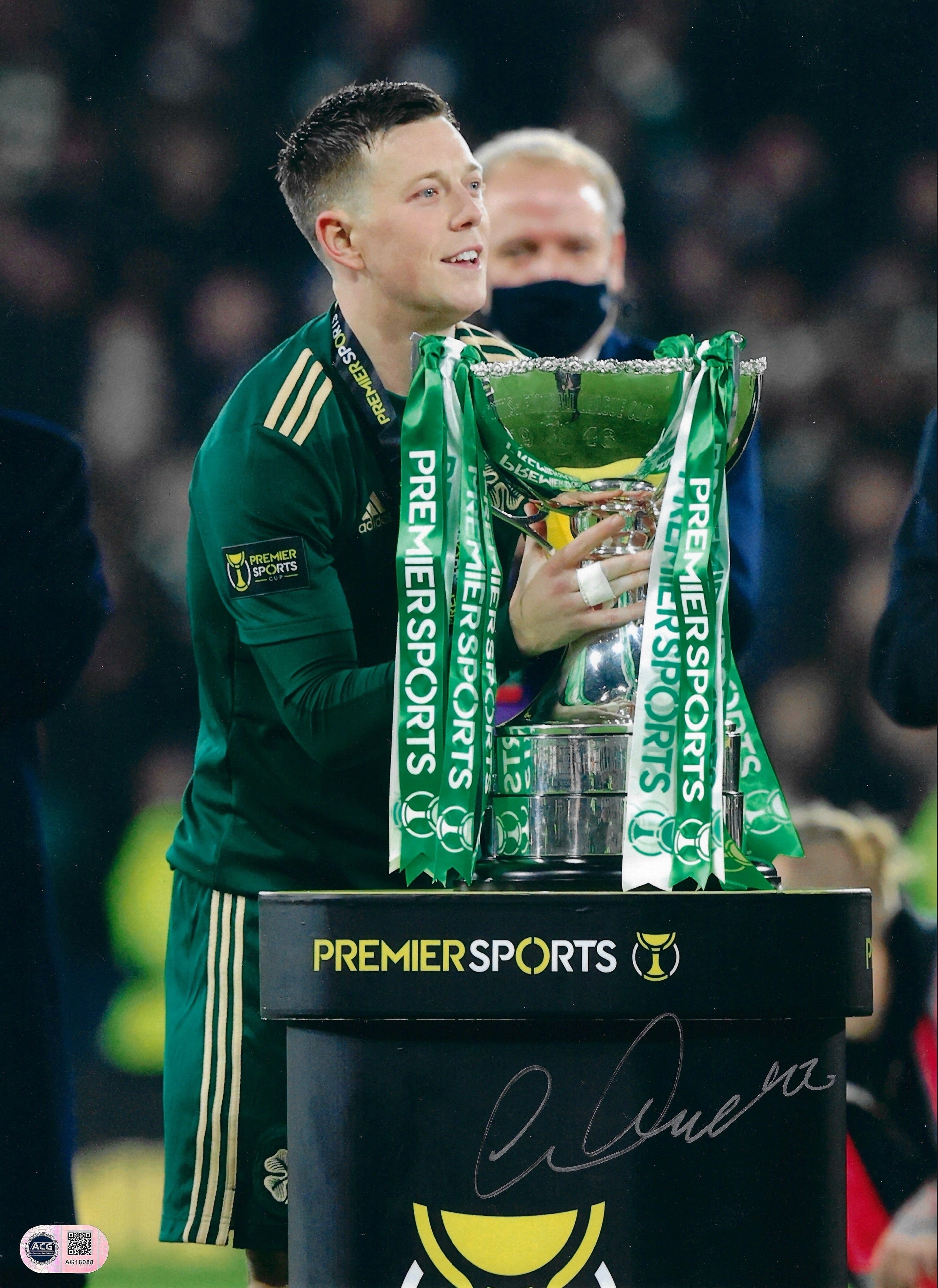 CALLUM MCGREGOR SIGNED CELTIC SCOTTISH CUP WIN 16X12 PHOTO (ACG CERT AG18088)