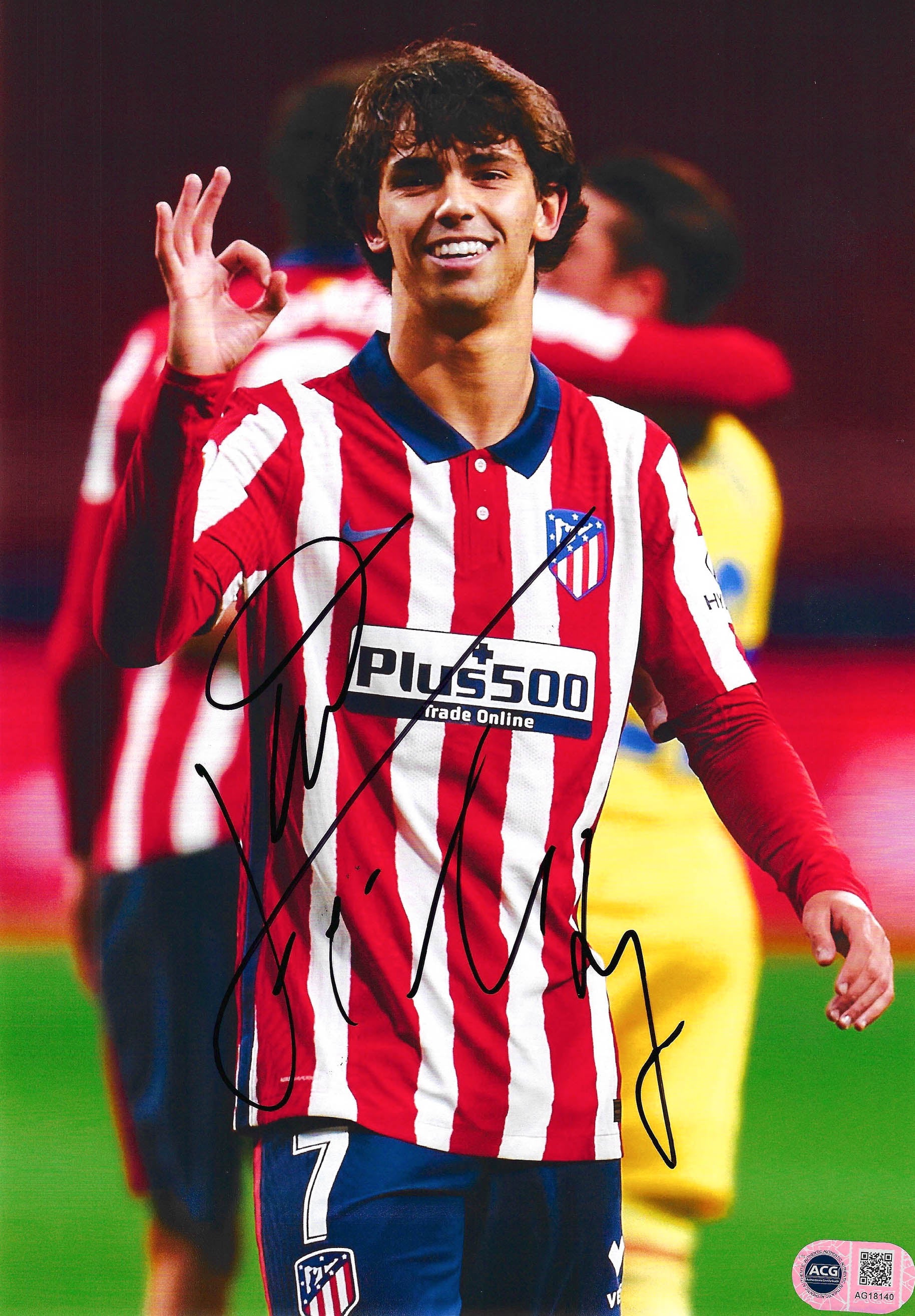 JOAO FELIX SIGNED 12x8 ATLETICO MADRID PHOTOGRAPH (ACG CERT AG18140)