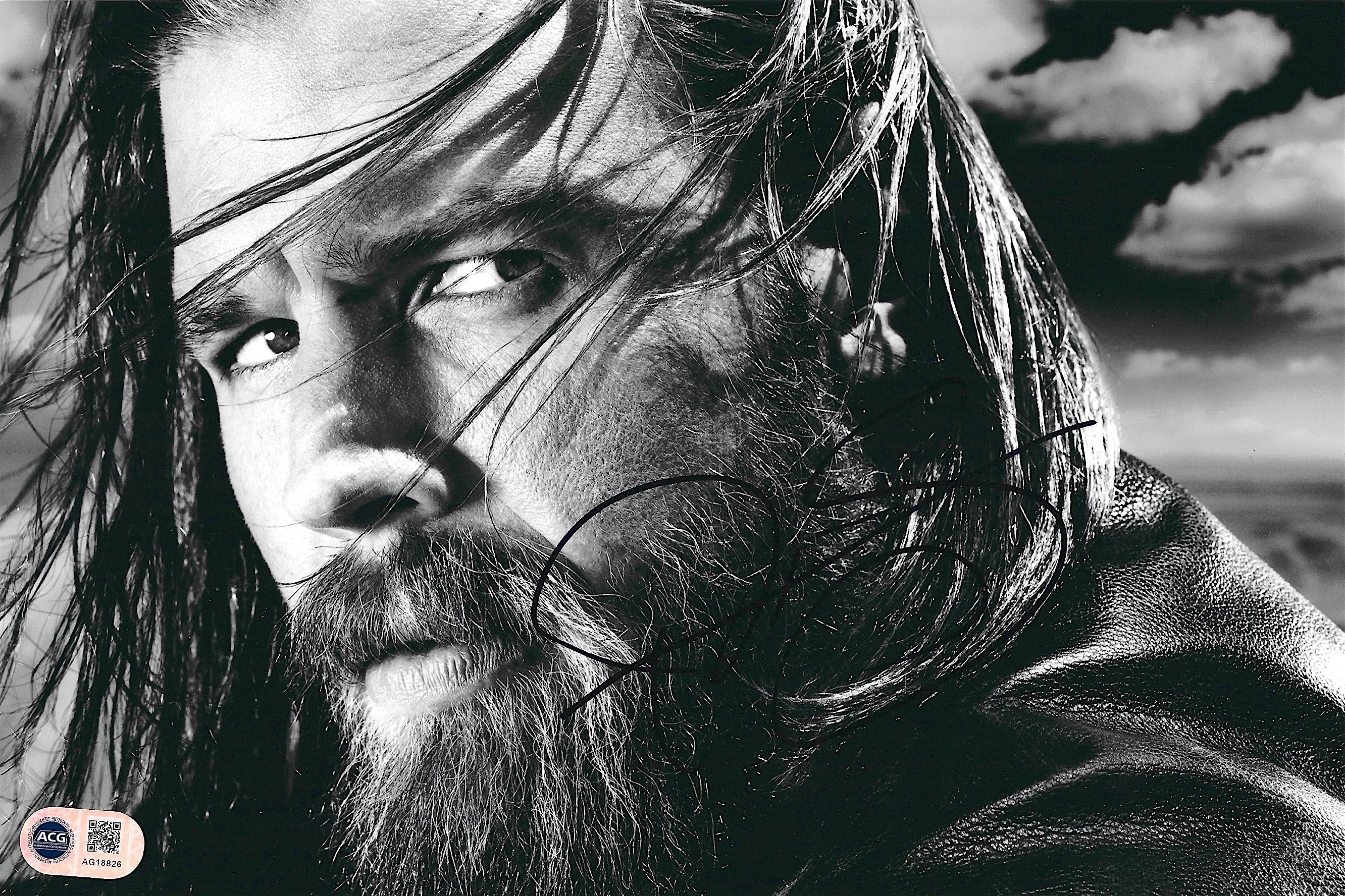 RYAN HURST SIGNED OPIE SONS OF ANARCHY 12x8 PHOTO (ACG CERT AG18826)