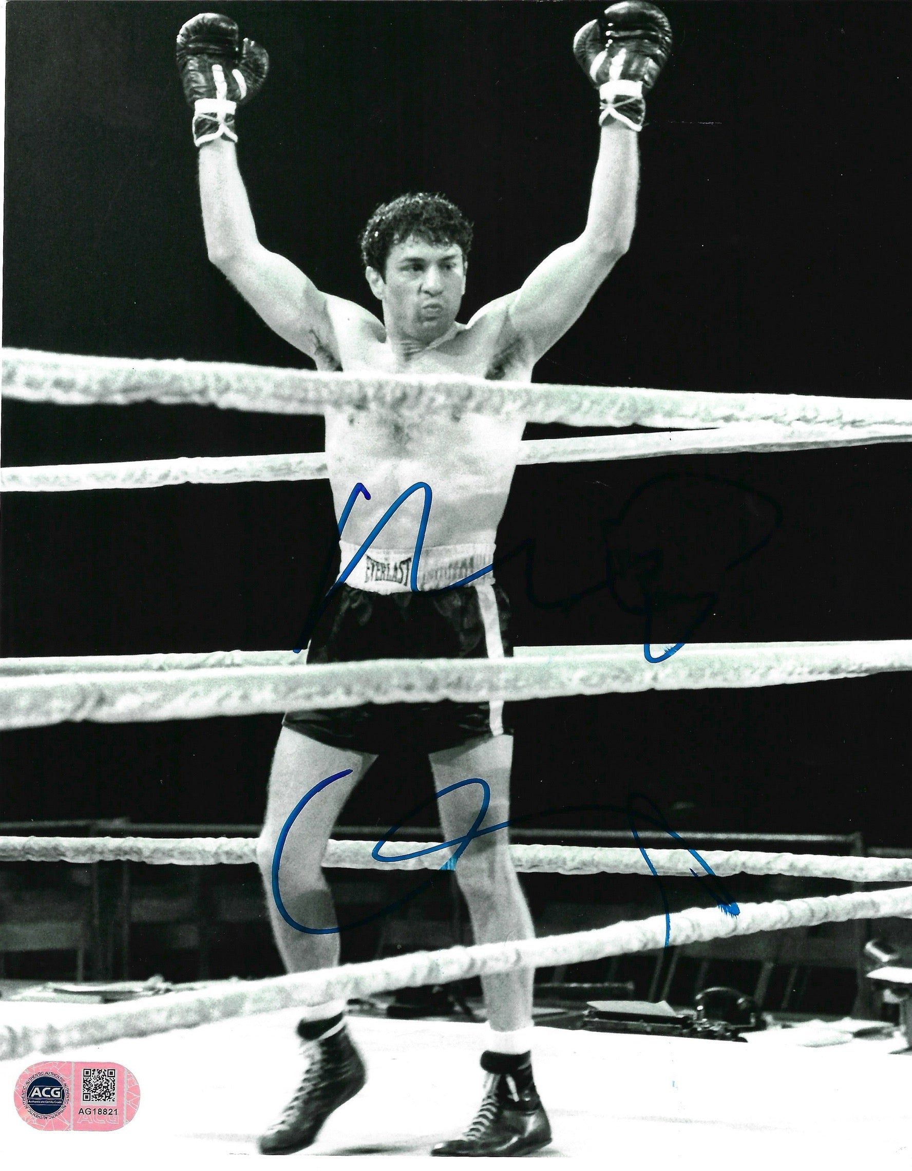 ROBERT DE NIRO SIGNED JAKE LAMOTTA RAGING BULL 10X8 PHOTO (ACG CERT AG18821)