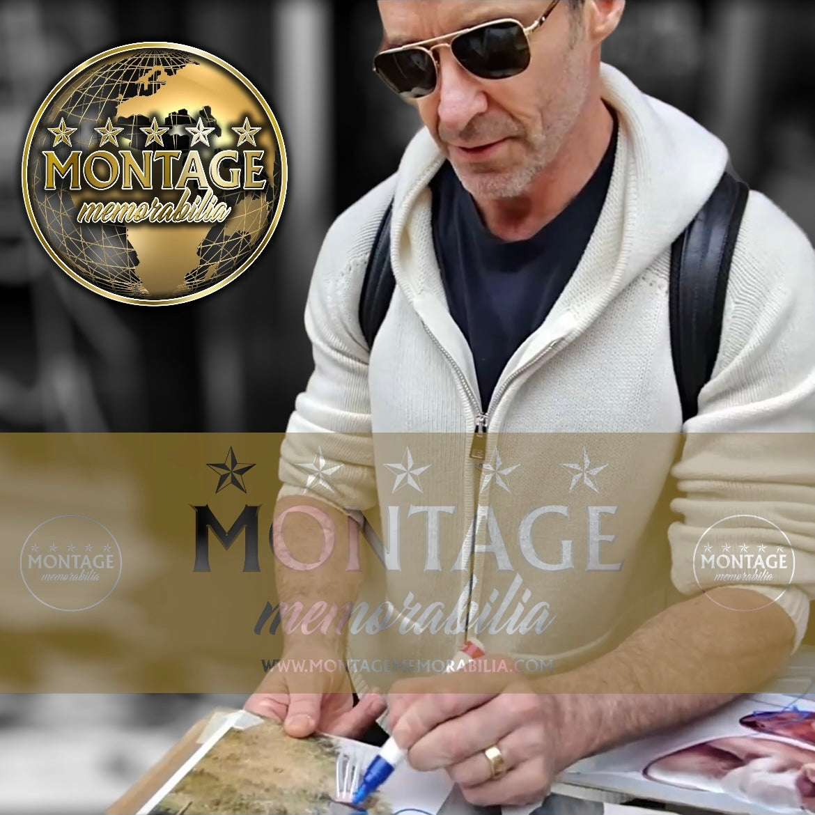 HUGH JACKMAN SIGNED 14X11 WOLVERINE PHOTO (ACG CERT AG16754)