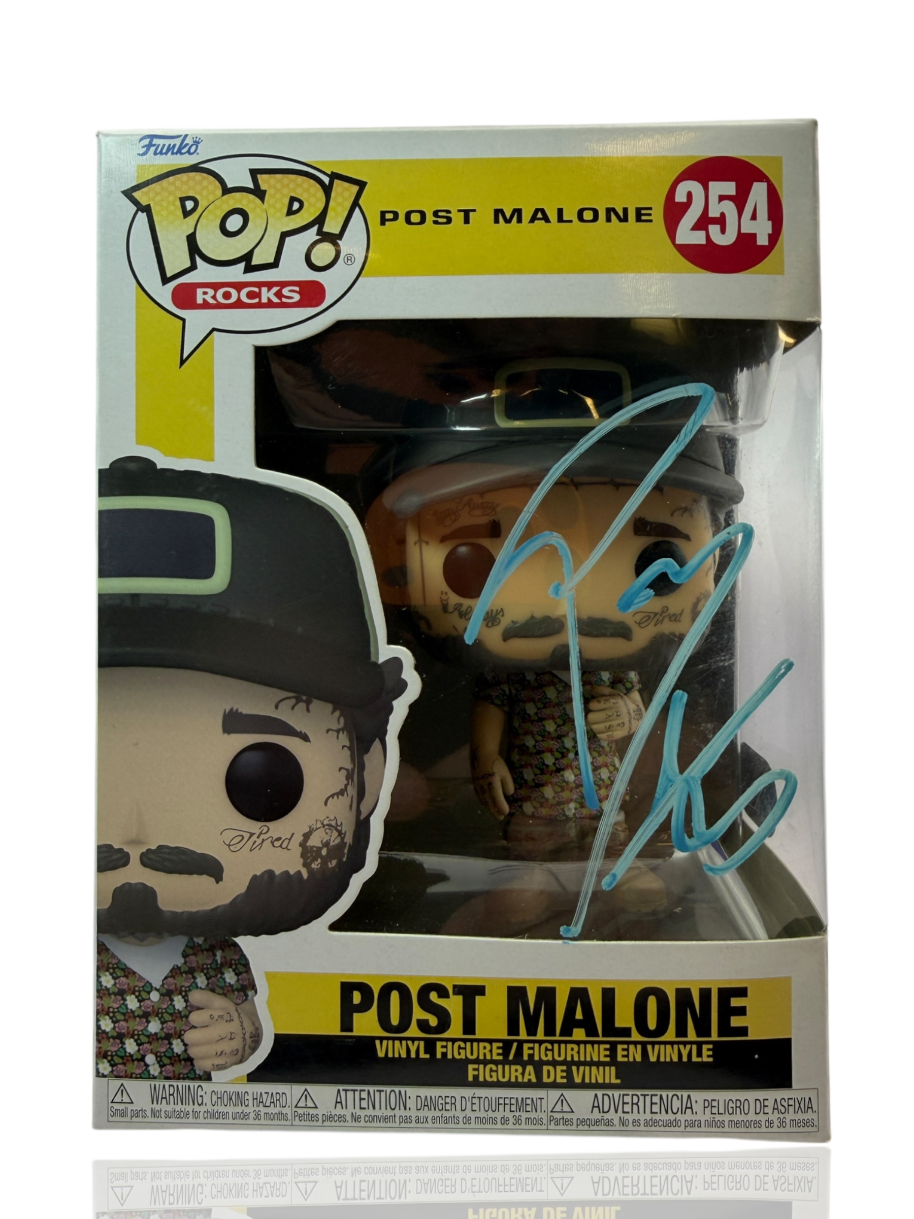 POST MALONE SIGNED FUNKOPOP! #254 POP ROCKS (ACG CERT AG17653)