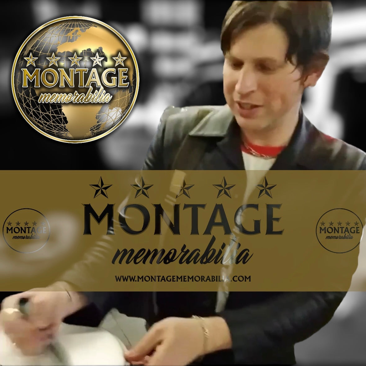 KINGS OF LEON BAND SIGNED 12" DRUMSKIN (ACOA RACC COA)