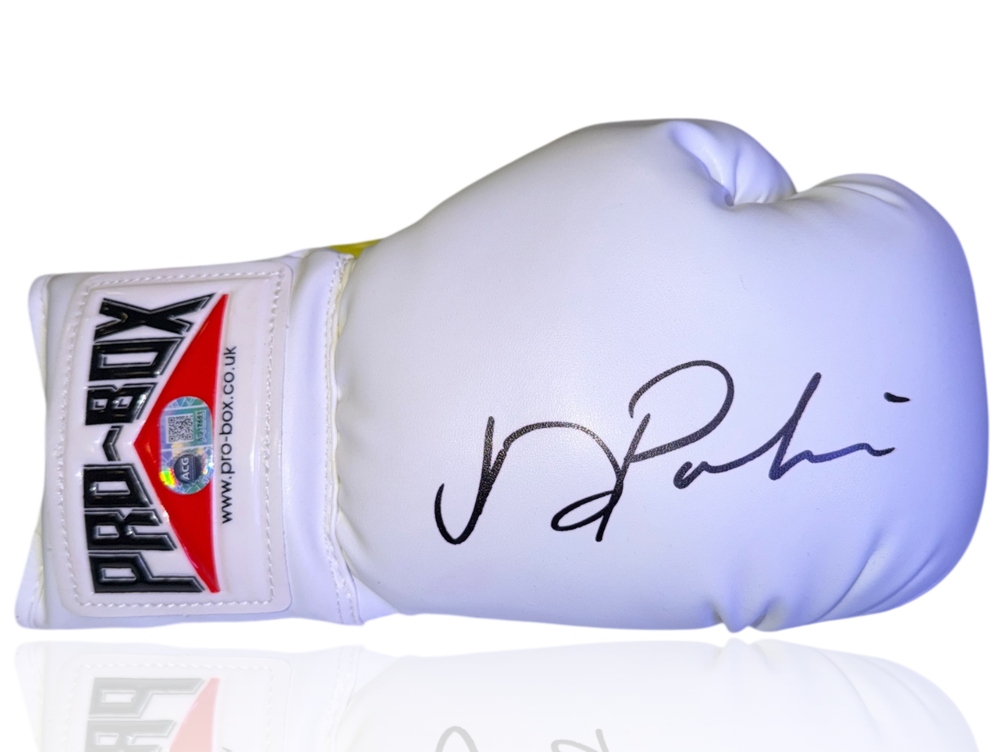 JOSEPH PARKER SIGNED WHITE PRO BOX BOXING GLOVE (ACG CERT AG17551)
