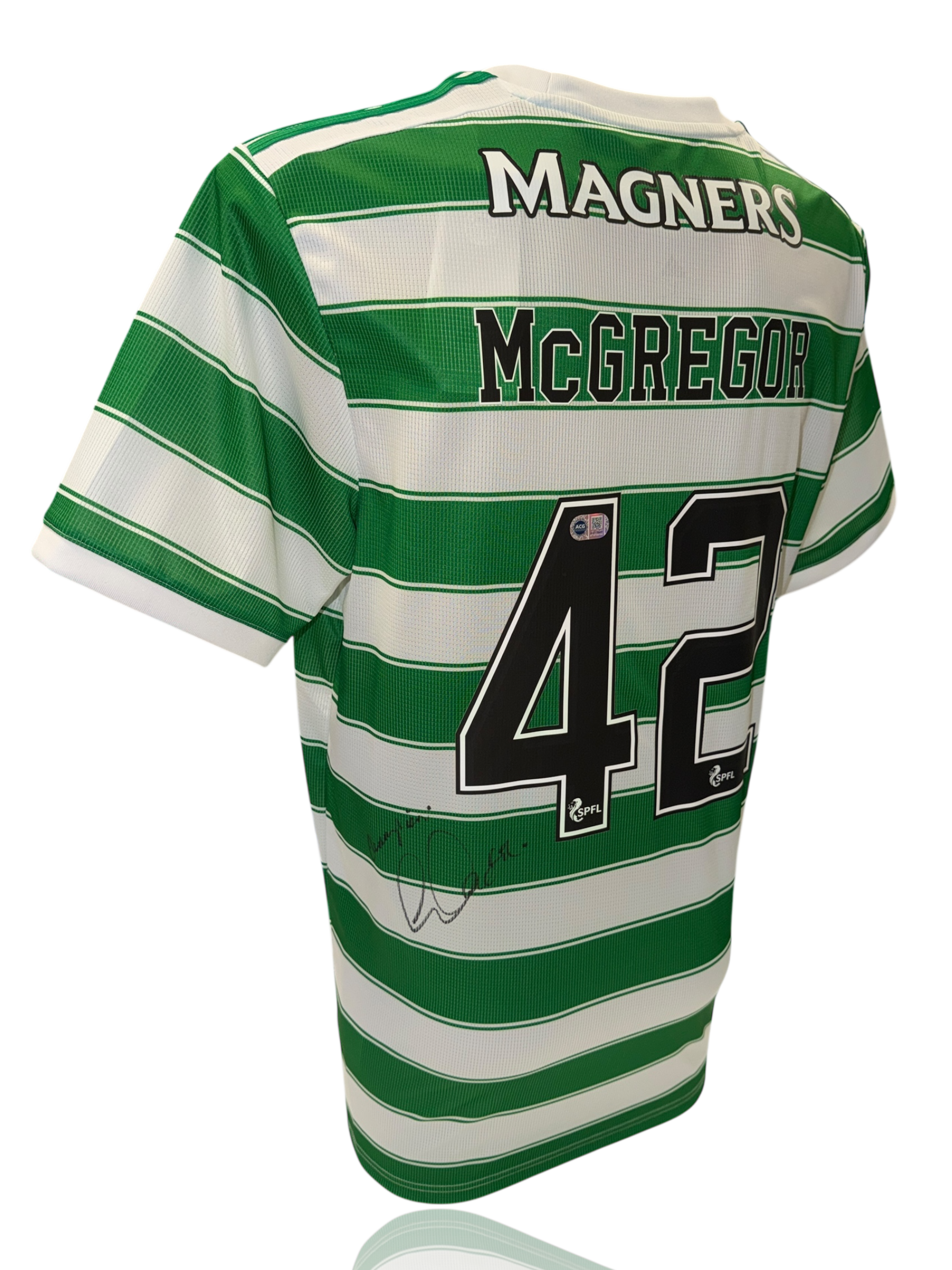 CALLUM MCGREGOR SIGNED CELTIC FC CHAMPIONS 2021/22 HOME SHIRT (ACG CERT AG17585)