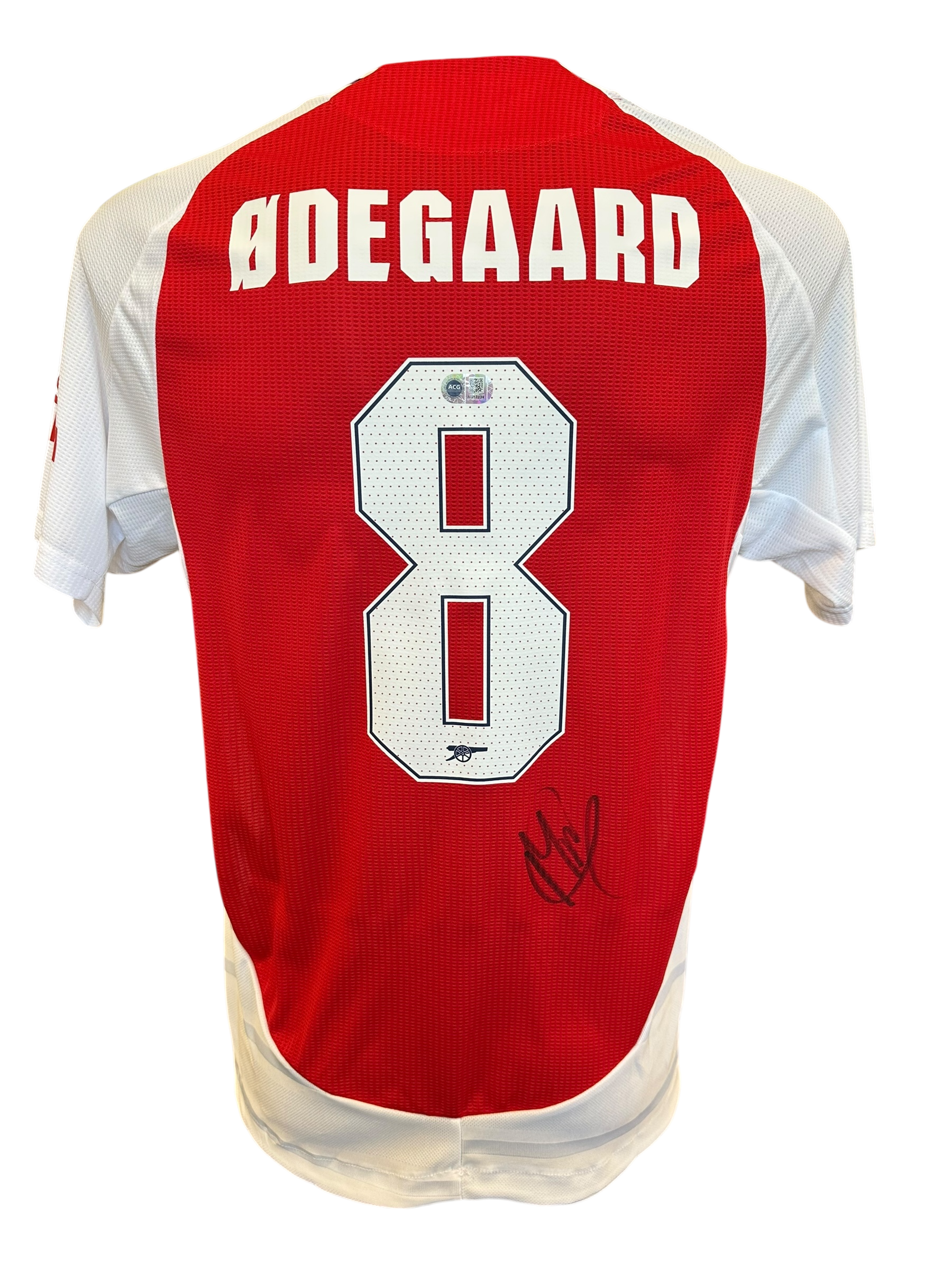 MARTIN ODEGAARD SIGNED ARSENAL FC 2024/25 HOME UCL SHIRT (ACG CERT AG17234)